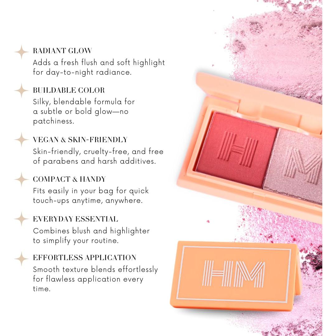 Dúo de Rubor y Iluminador BoSS Babe - Coral y Champán