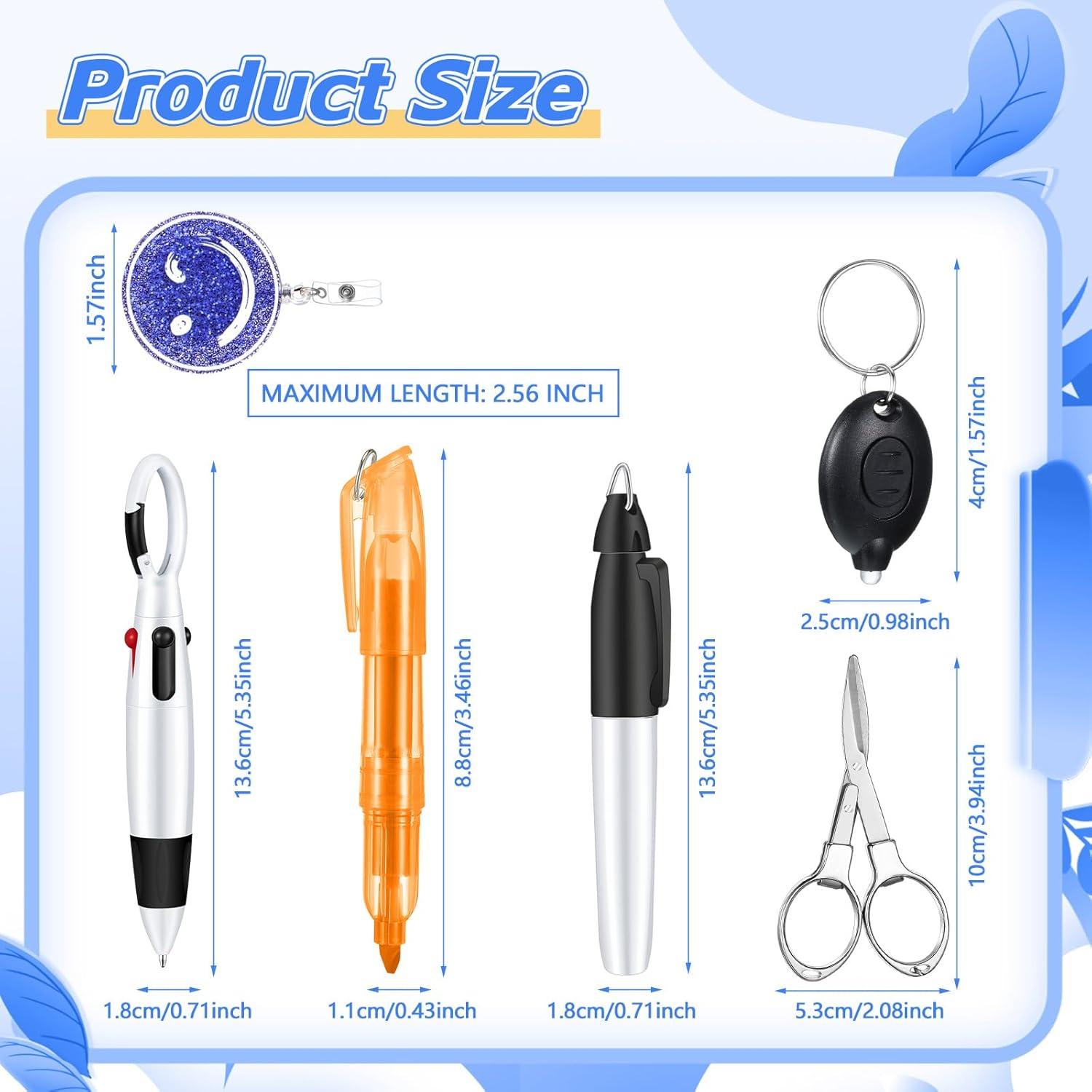 Kit de Accesorios para Enfermeras Motipuns - 6 Piezas Negro