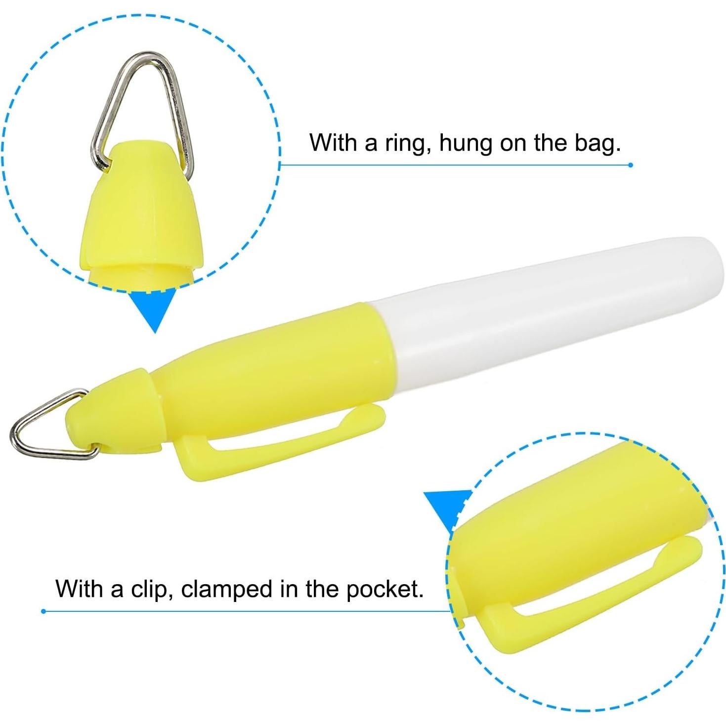 Marcadores Permanentes Mini PATIKIL Amarillo - Paquete de 5