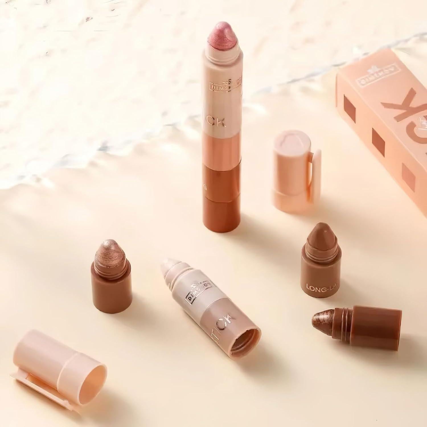 Kit de Lápiz de Sombra de Ojos 5 en 1 Ylapagne Marrón