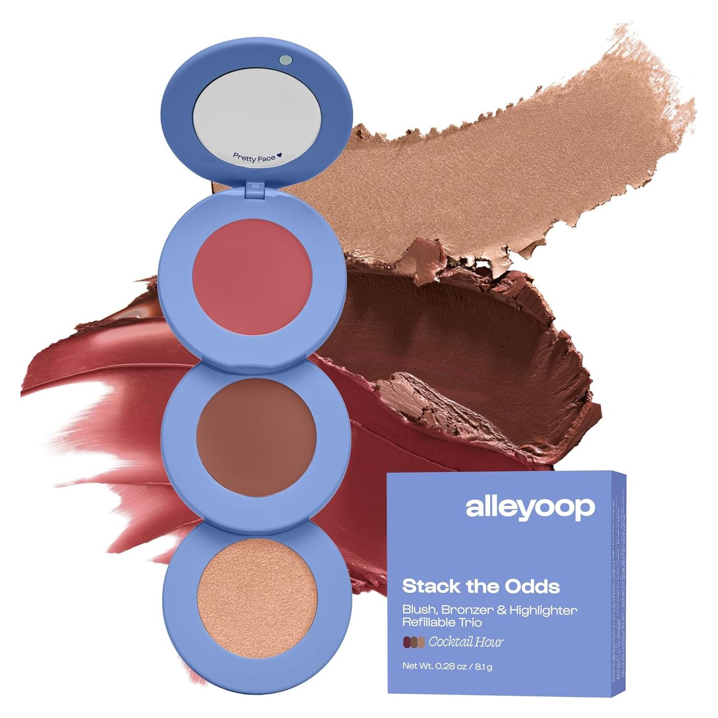 Paleta de Maquillaje Crema Alleyoop - Rubor, Contorno, Iluminador