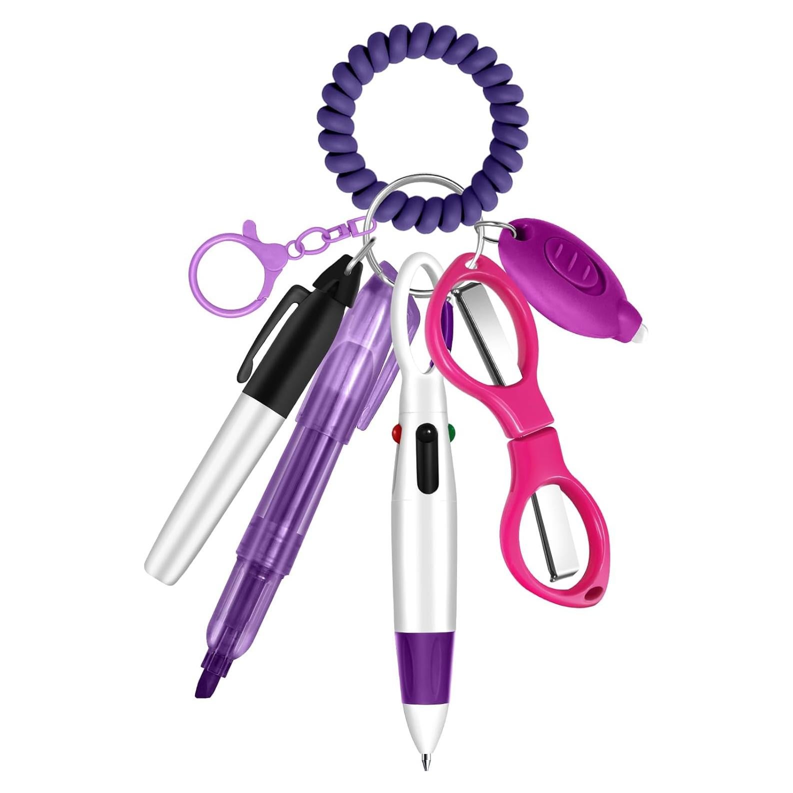 Conjunto de bolígrafos de enfermera Plifal con soporte - Púrpura