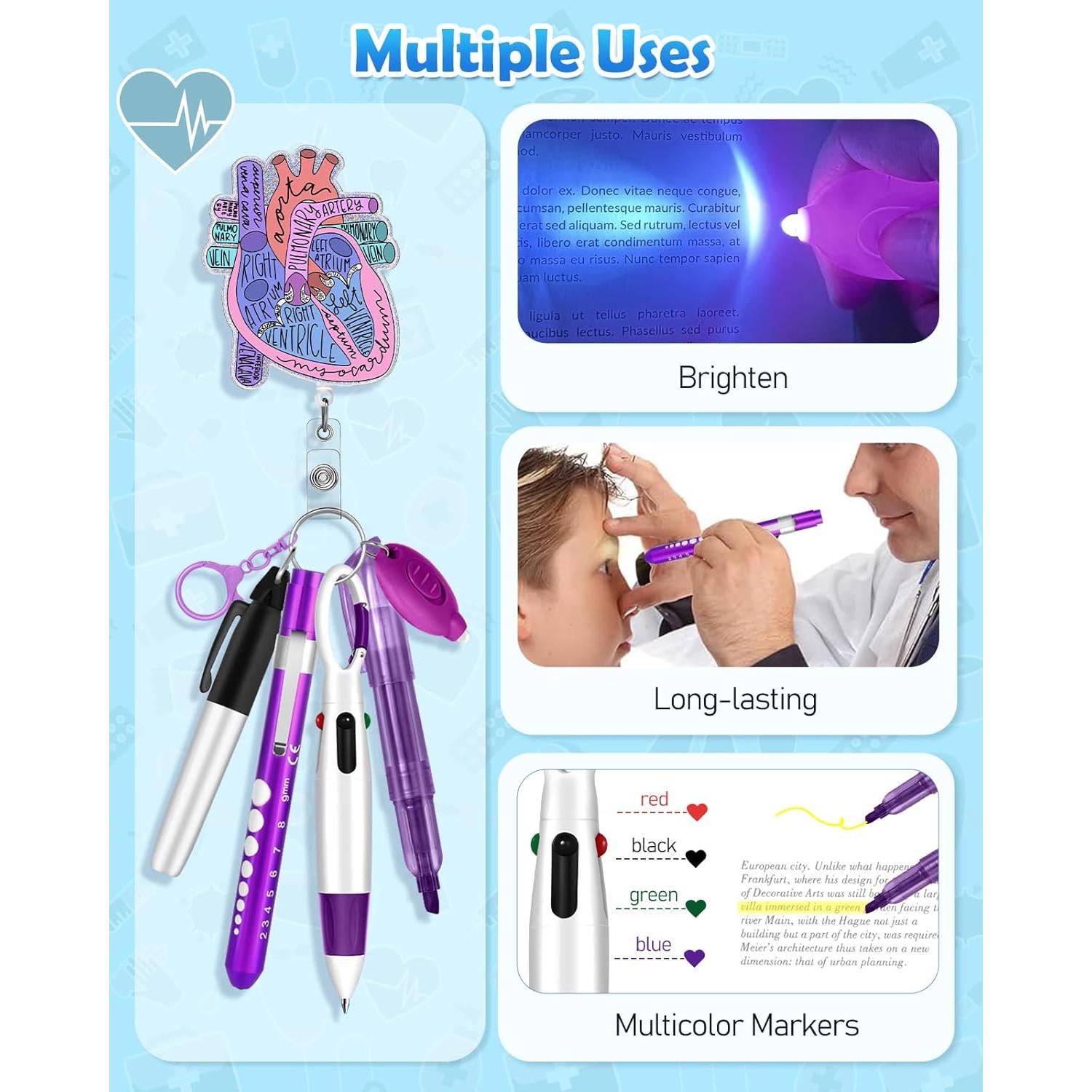 Conjunto de bolígrafos para enfermeras Plifal - 4 piezas