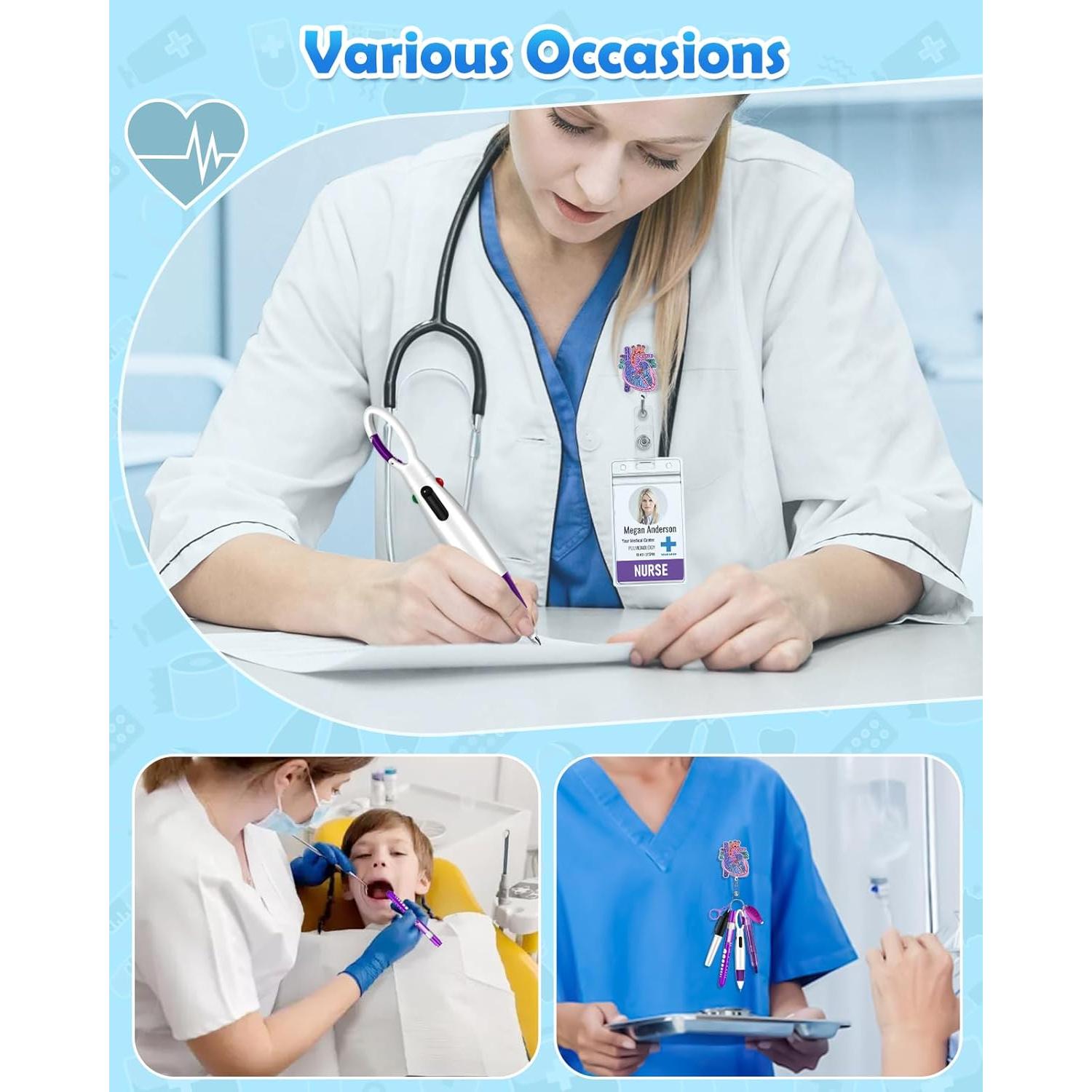 Conjunto de bolígrafos para enfermeras Plifal - 4 piezas