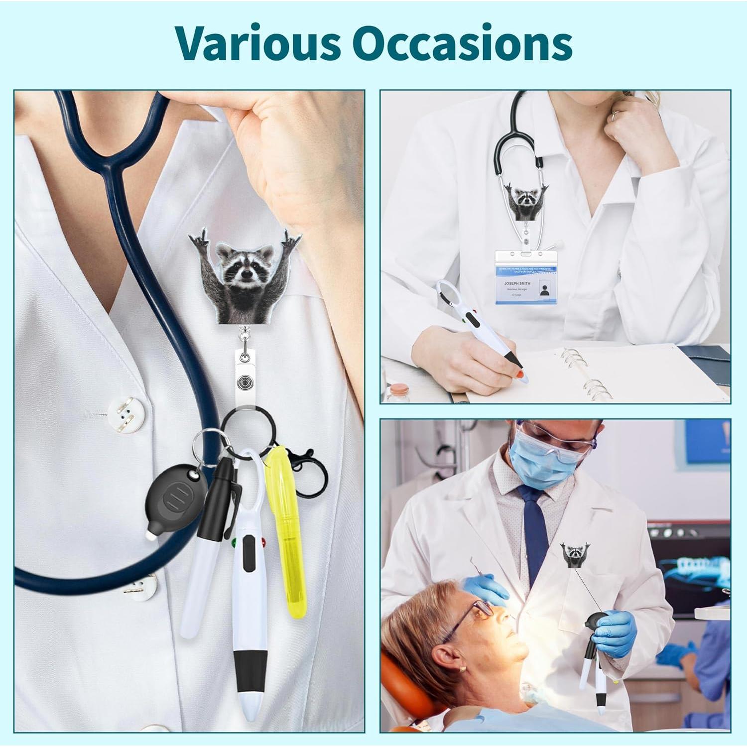 Juego de bolígrafos de enfermera EFINLUKY con clip retráctil