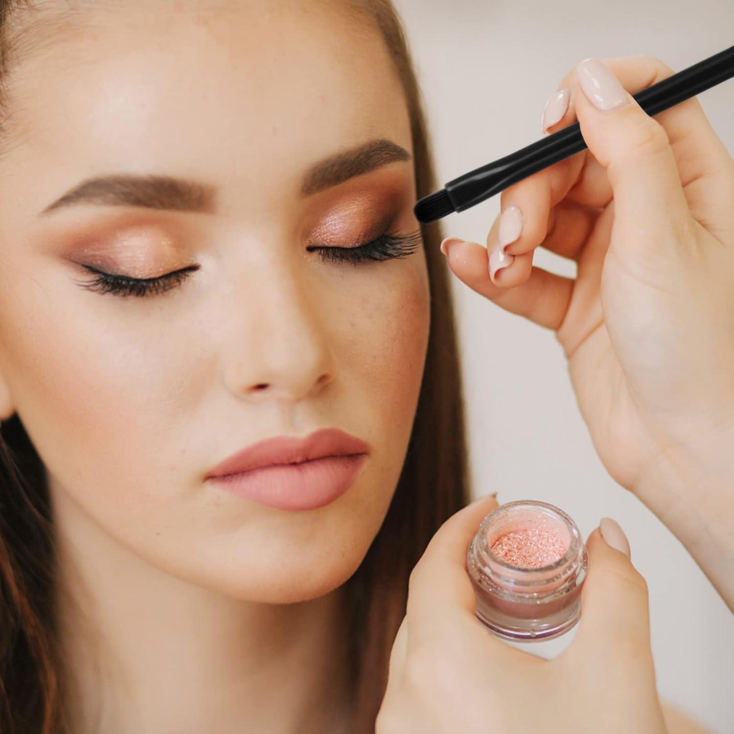 Set de Brochas de Maquillaje Portátil Molain 4 en 1 Negro