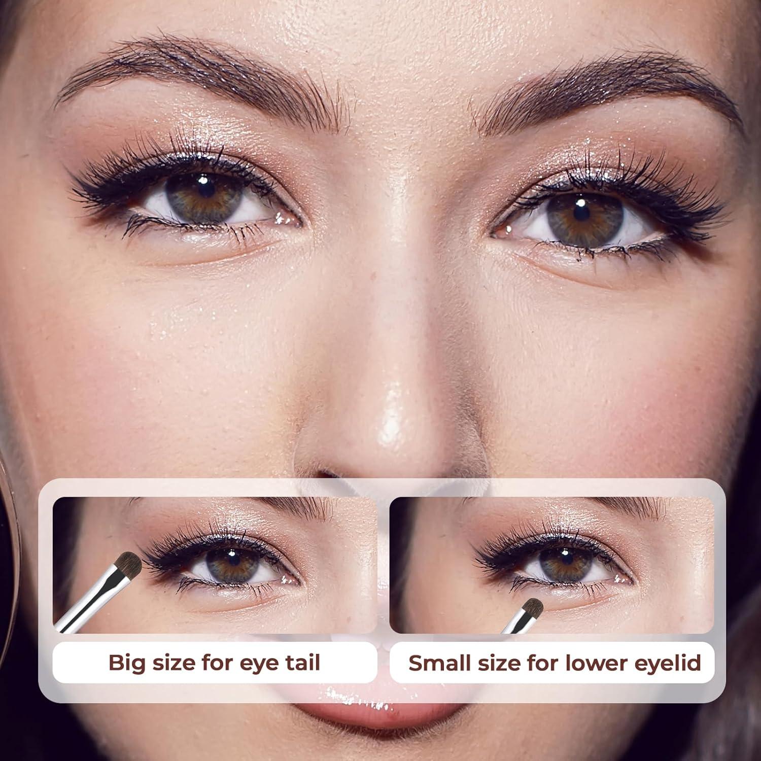 Set de 4 Brochas Difusoras de Maquillaje EupHHonycs Plata