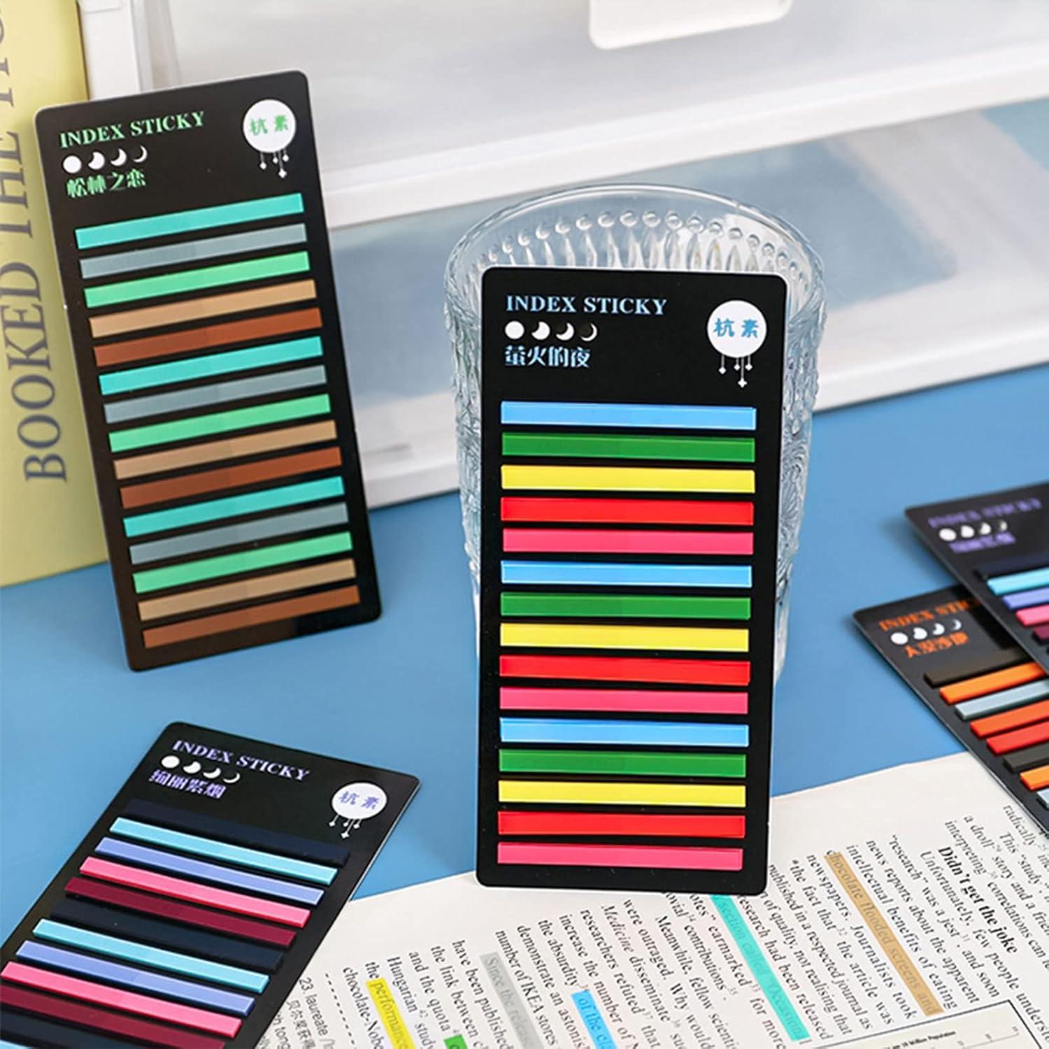 Marcadores de Página Adhesivos Buqoo, 3600 Hojas Coloridas