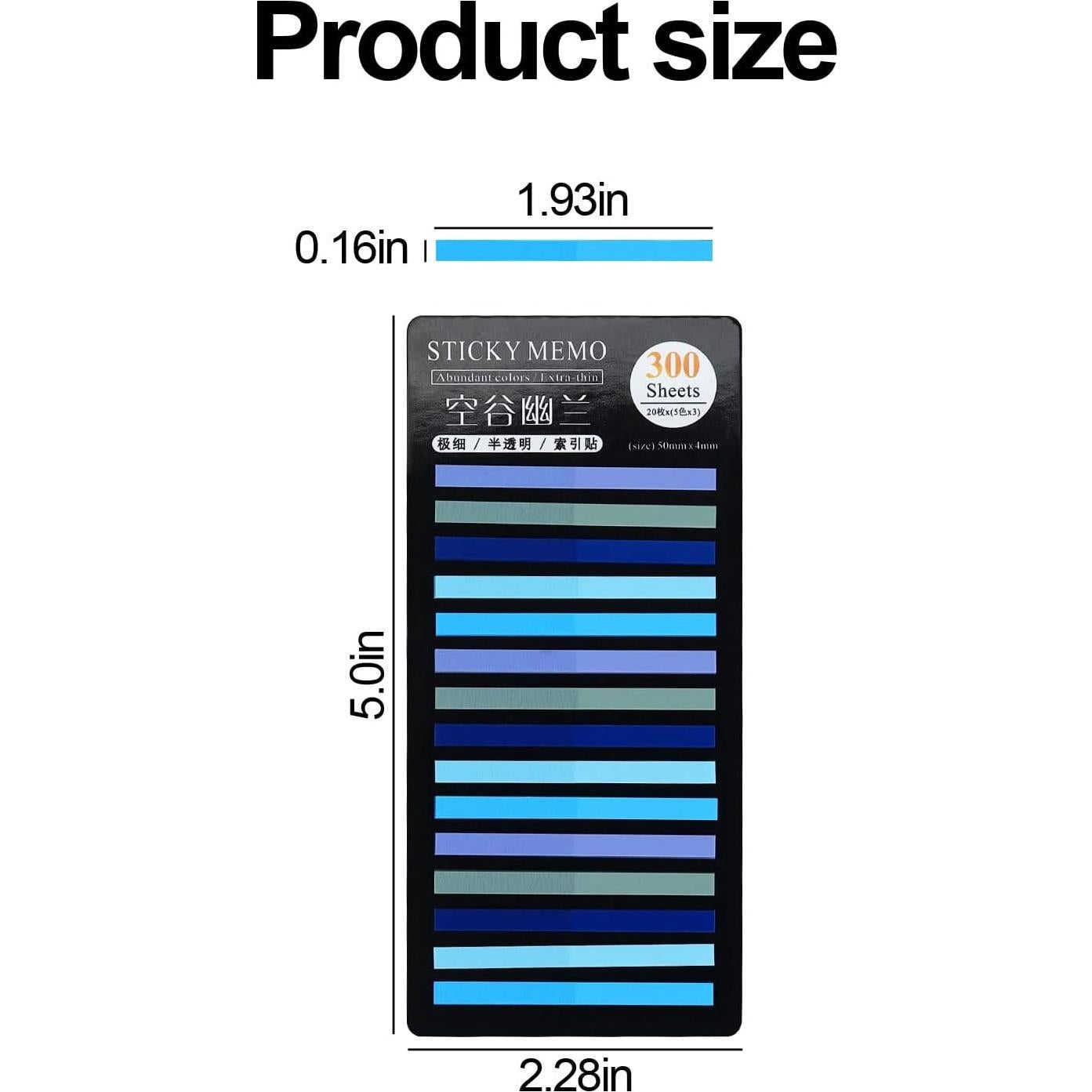 Marcadores de Página Adhesivos Buqoo, 3600 Hojas Coloridas