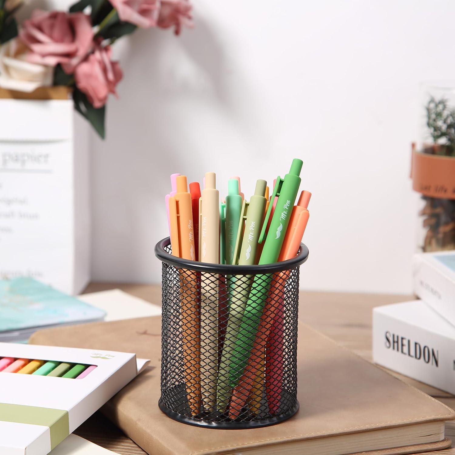 Bolígrafos de Gel Retráctiles Mr. Pen, 12 Piezas, Punta Fina 0.5mm