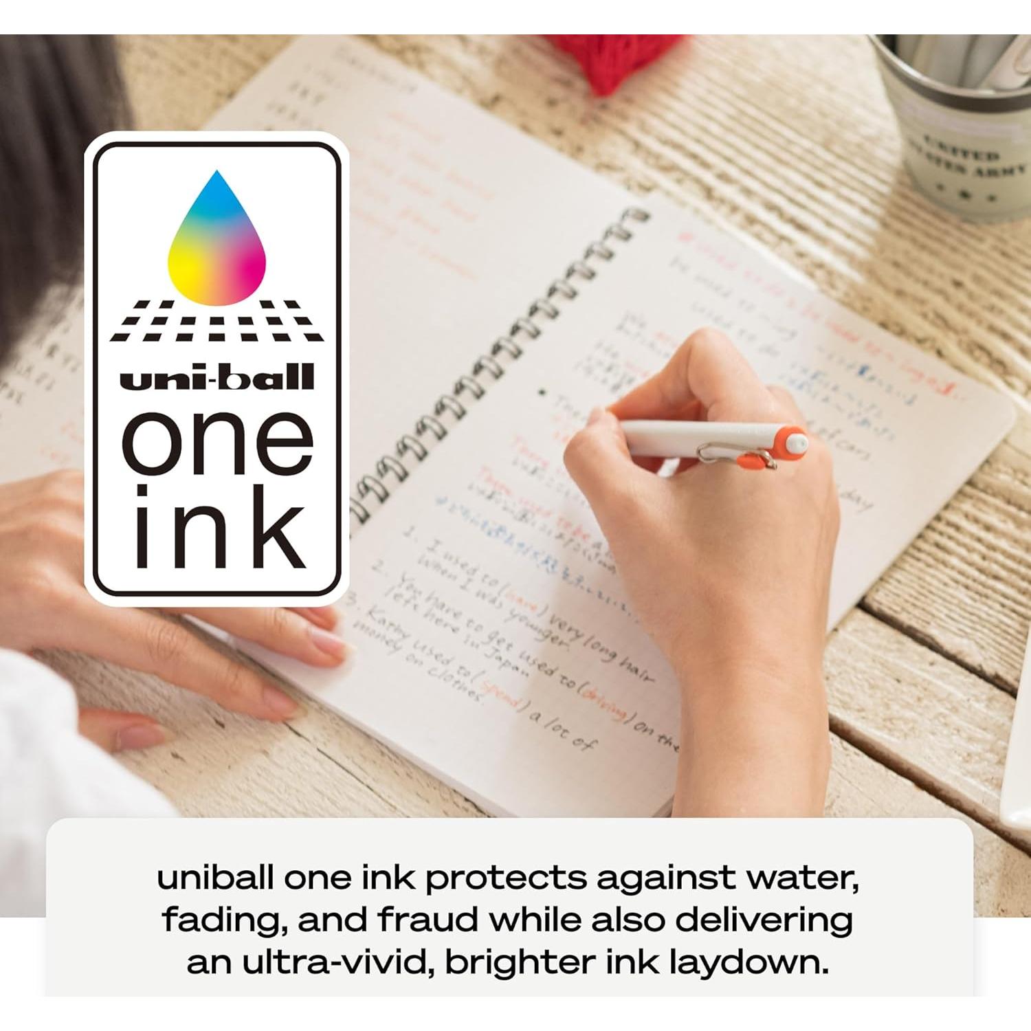 Bolígrafo Gel Retráctil Uniball uniONE 0.7 mm Surtido 8 Unidades