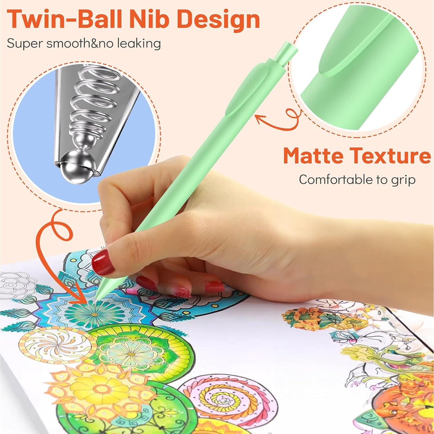 Set de 20 Bolígrafos de Gel Retráctiles DRPHKTT 0.5mm Multicolor