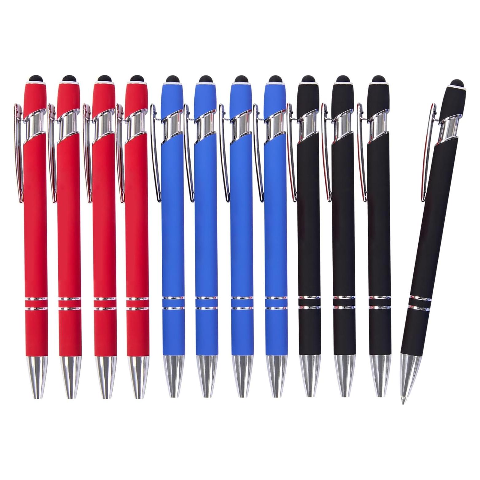 Bolígrafos de Tinta Gel Actsun 12 Pcs Punta Fina 0.7 mm