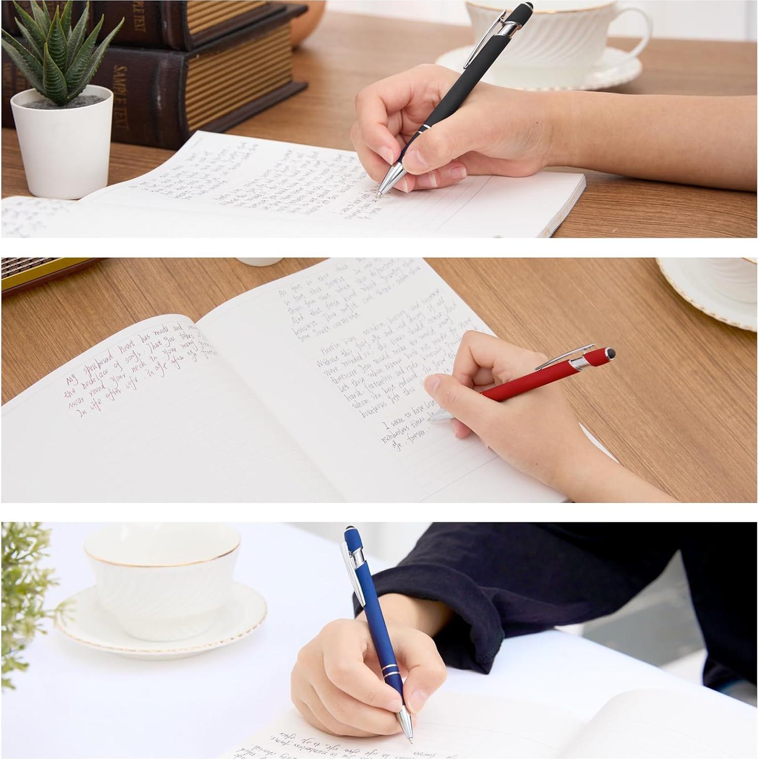 Bolígrafos de Tinta Gel Actsun 12 Pcs Punta Fina 0.7 mm