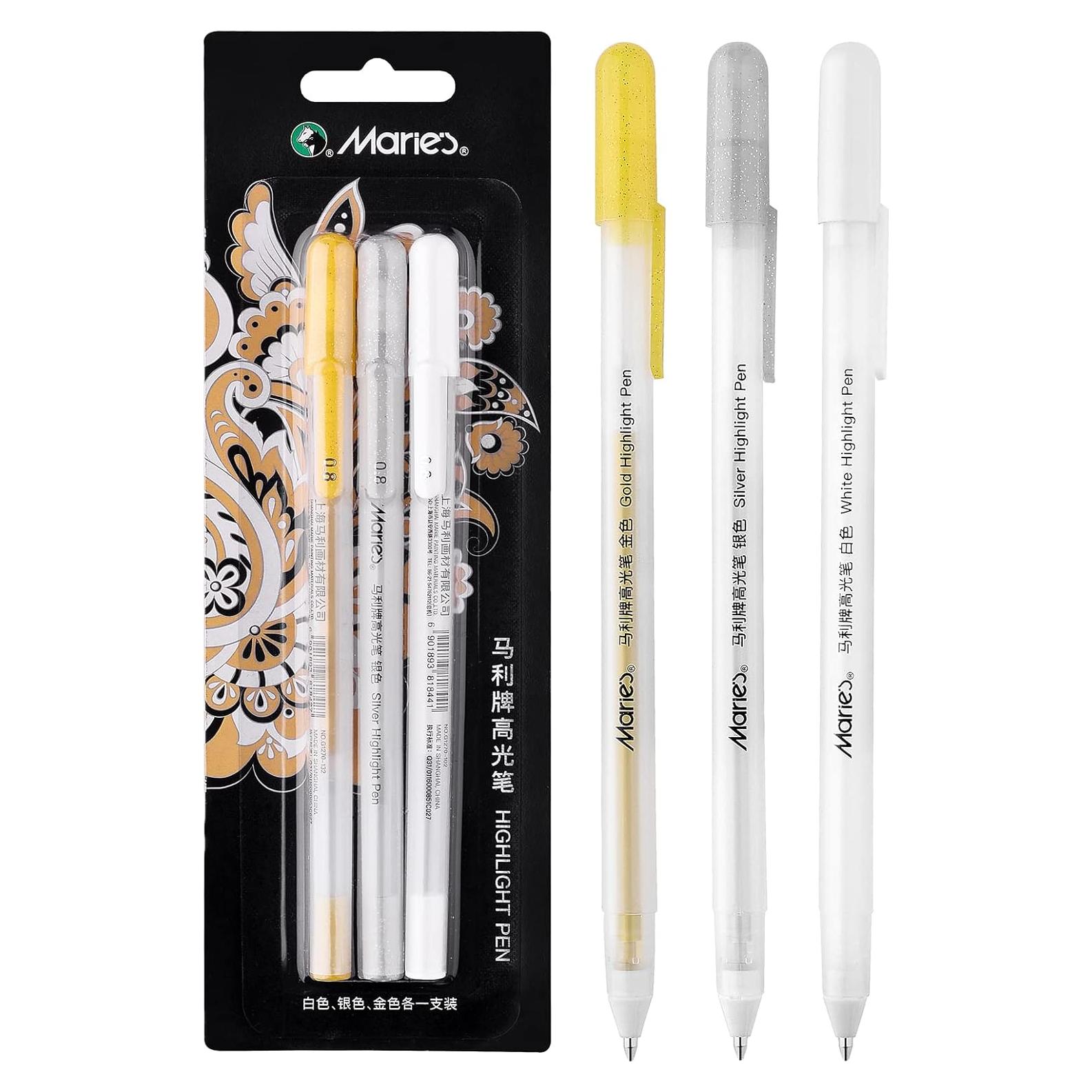 Conjunto de bolígrafos de gel RVOGJP 3 colores 0.8mm