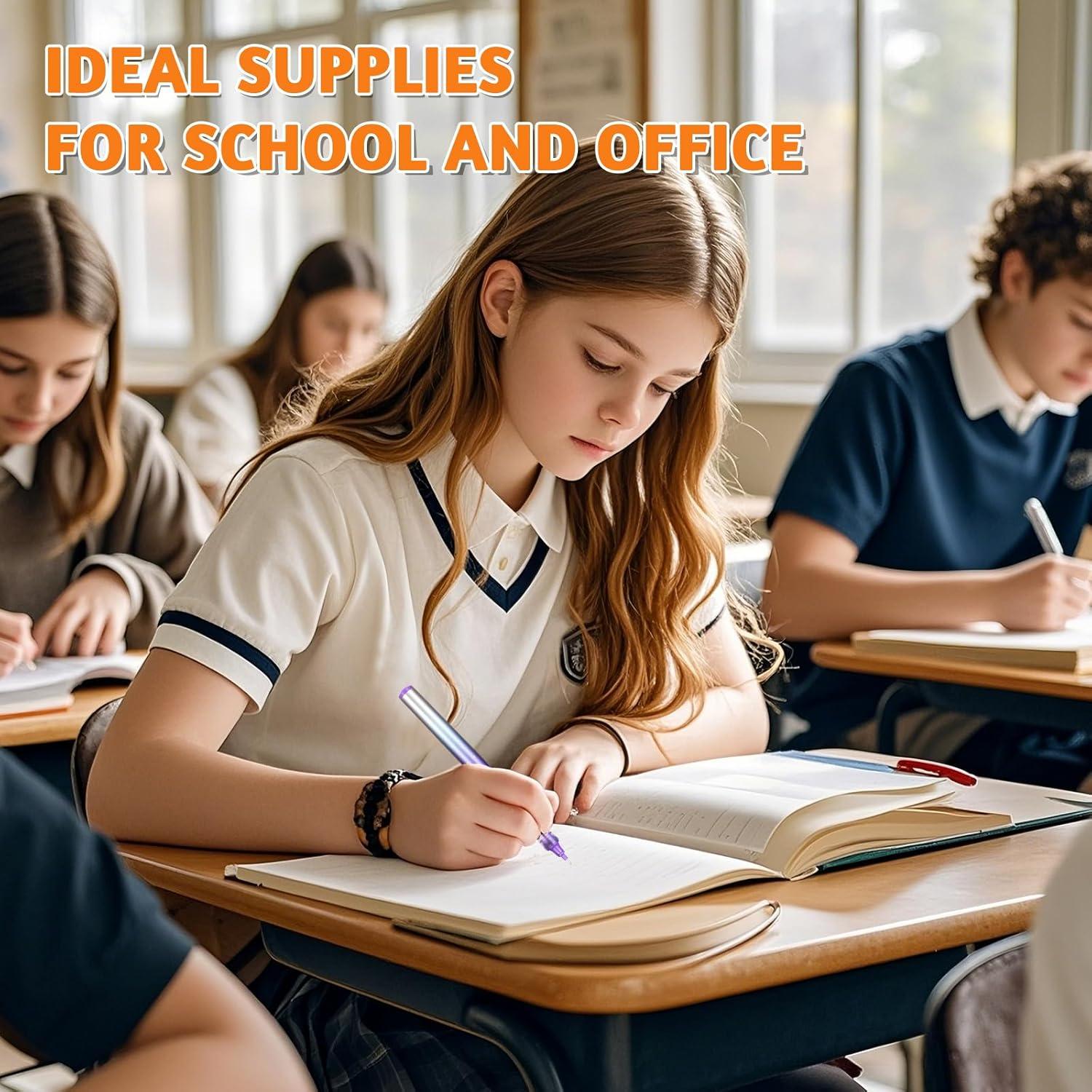 Set de 12 Bolígrafos de Tinta Líquida APOGO 0.5mm Multicolor