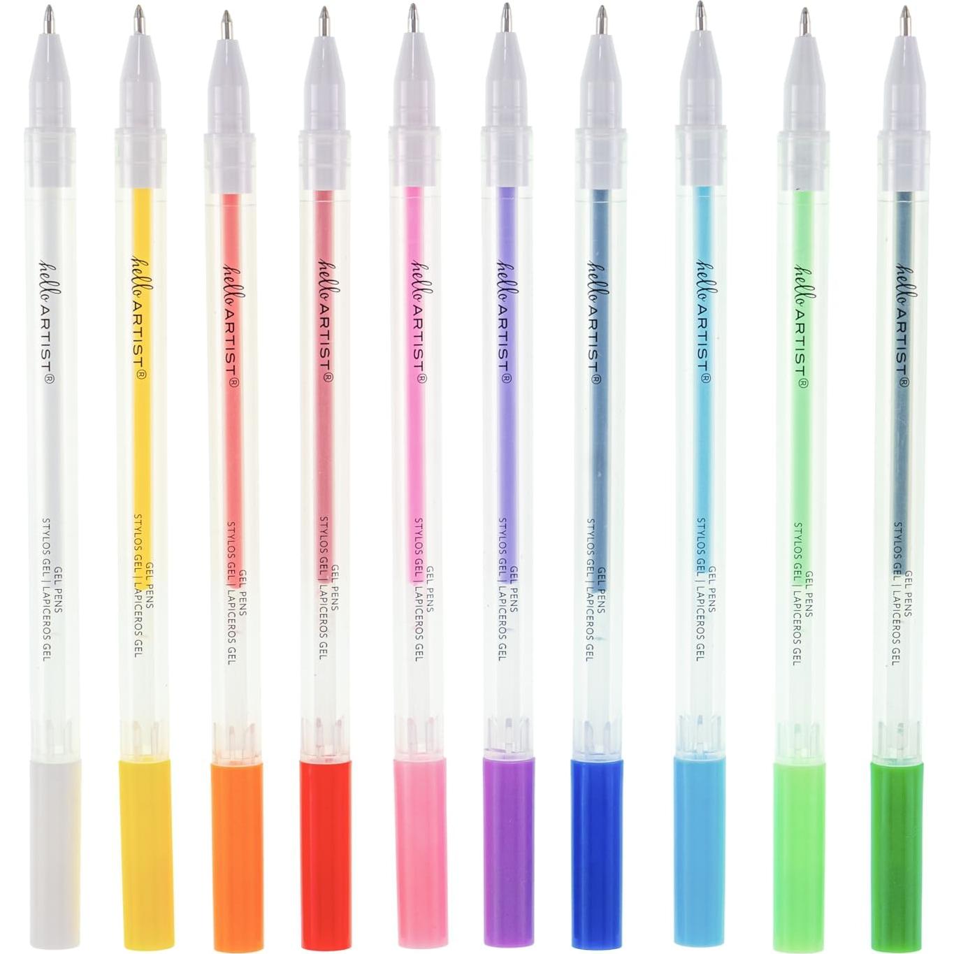 Set de 10 Bolígrafos de Gel Hello, Artist! Multicolor No Tóxicos