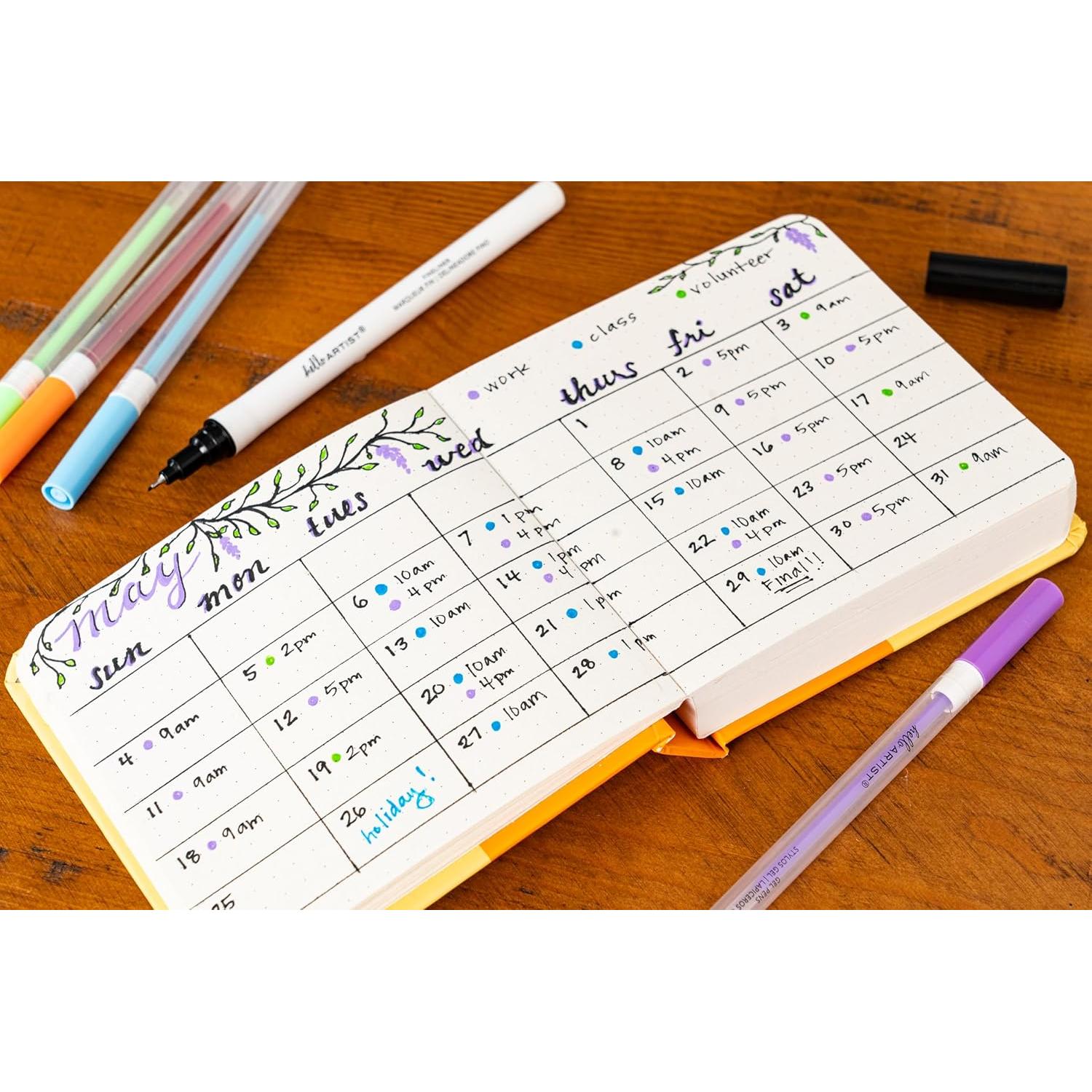 Set de 10 Bolígrafos de Gel Hello, Artist! Multicolor No Tóxicos