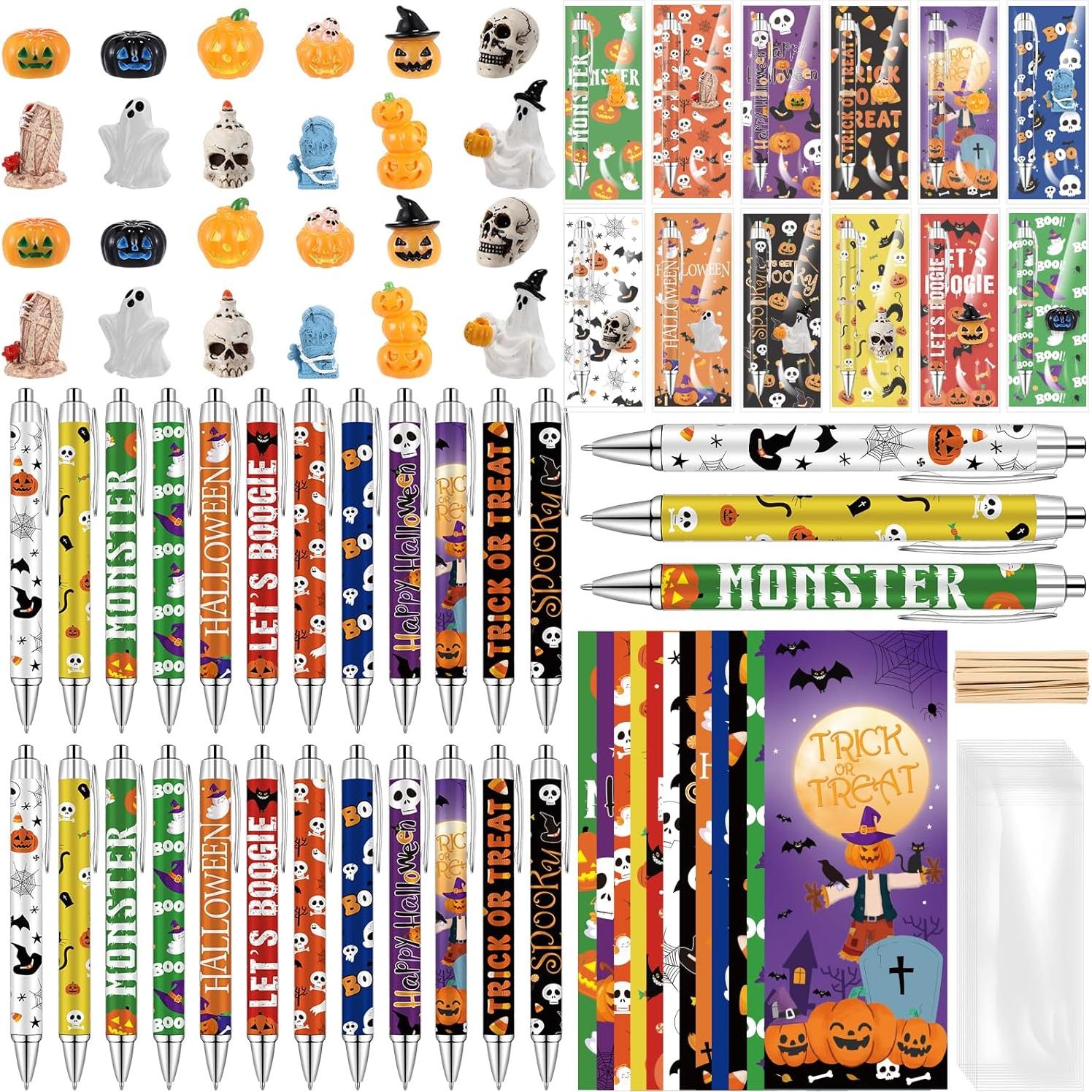 Set de 144 Bolígrafos de Gel Halloween Ioffersuper Multicolor