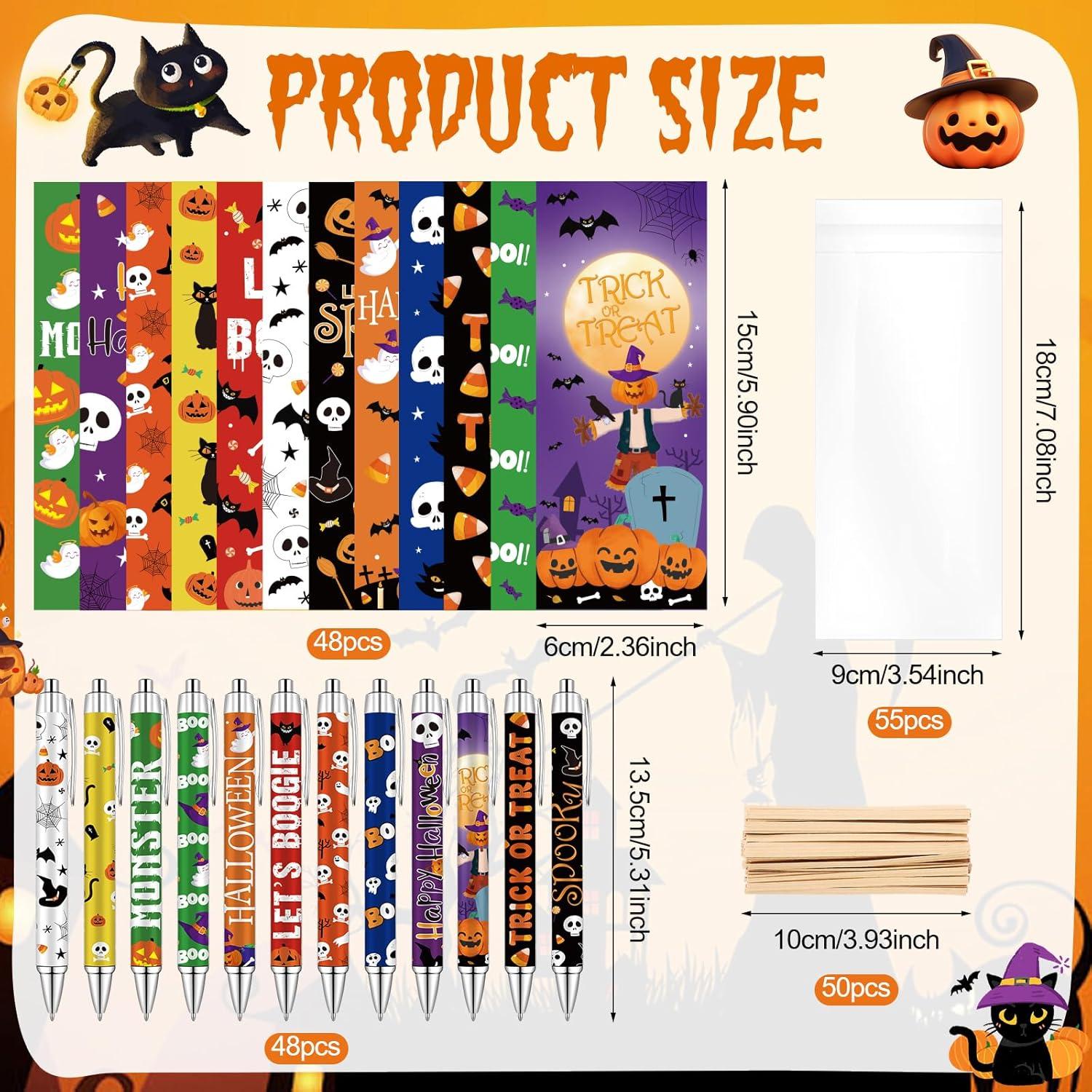 Set de 144 Bolígrafos de Gel Halloween Ioffersuper Multicolor