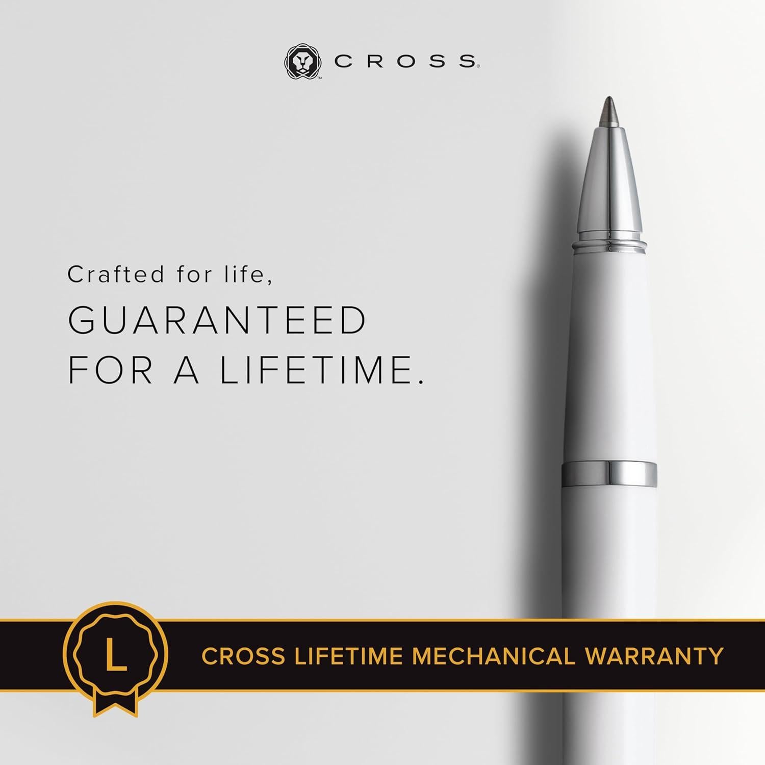 Bolígrafo Recargable Cross Bailey Light Blanco Pulido 0.4mm