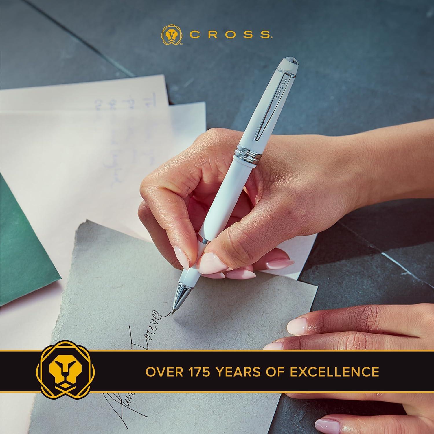 Bolígrafo Recargable Cross Bailey Light Blanco Pulido 0.4mm