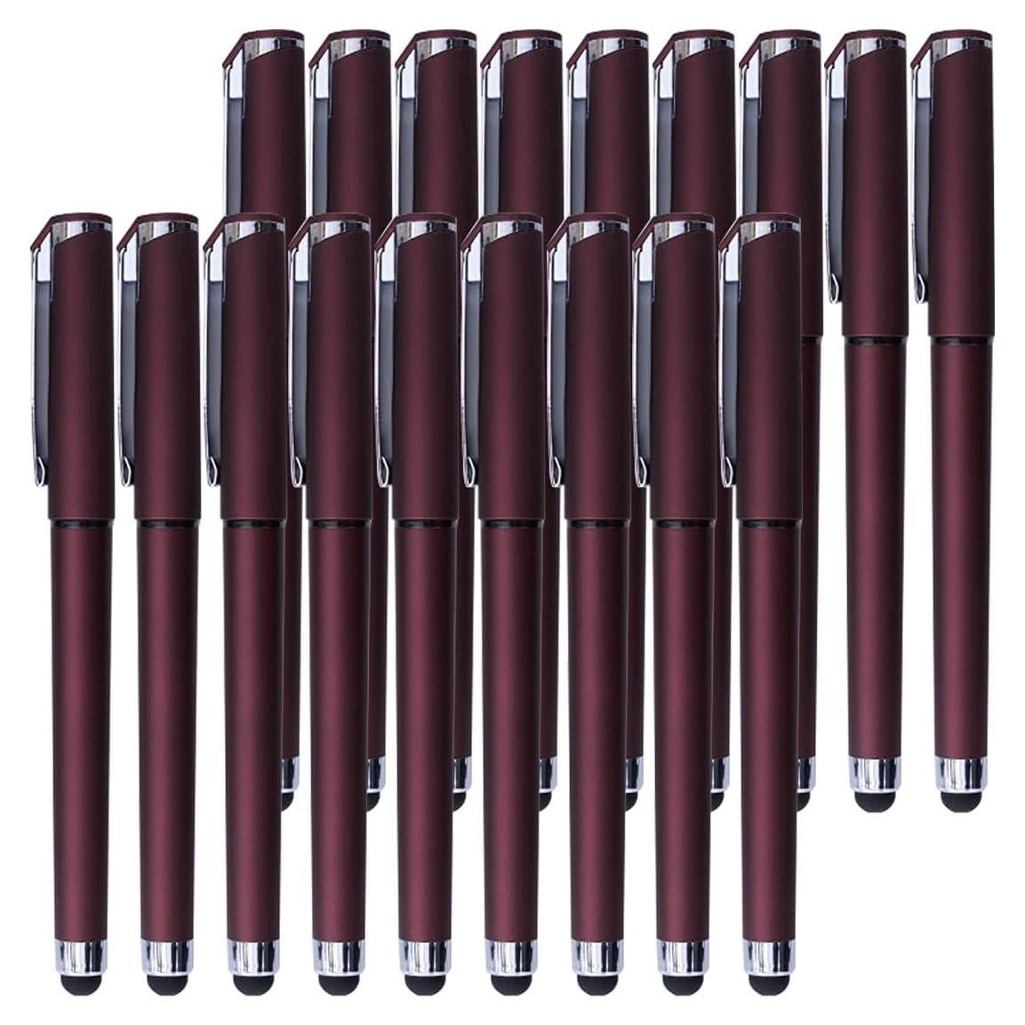 Bolígrafos de Gel Negro NC 1.0mm con Stylus - 18 Paquete