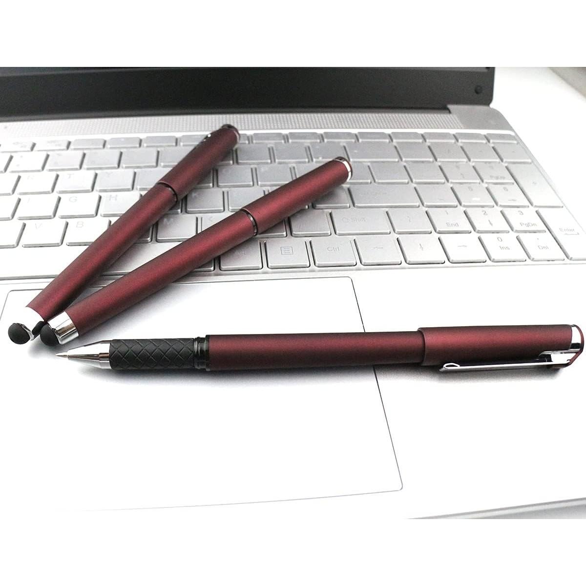 Bolígrafos de Gel Negro NC 1.0mm con Stylus - 18 Paquete