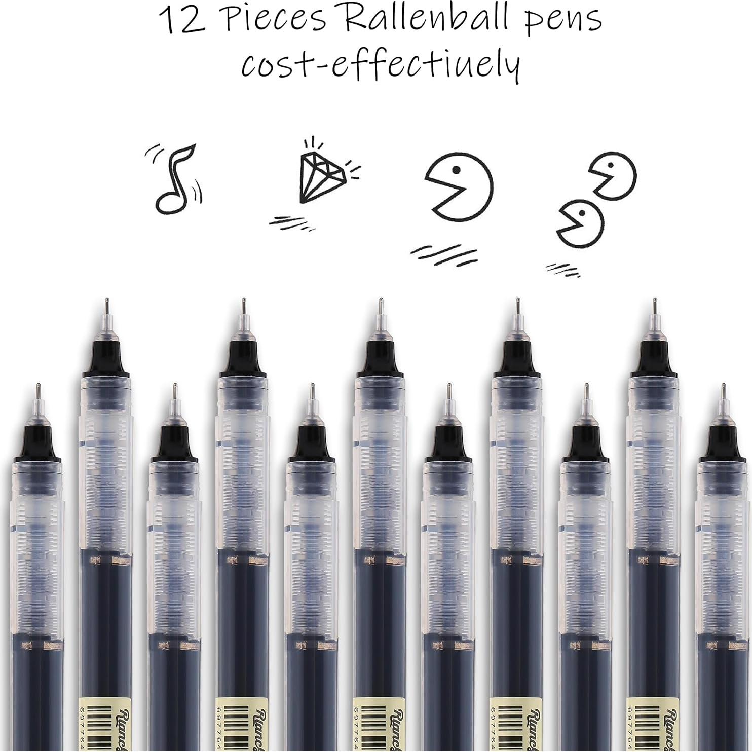 Bolígrafos de Gel RIANCY 24 Colores 0.5mm Escritura Suave