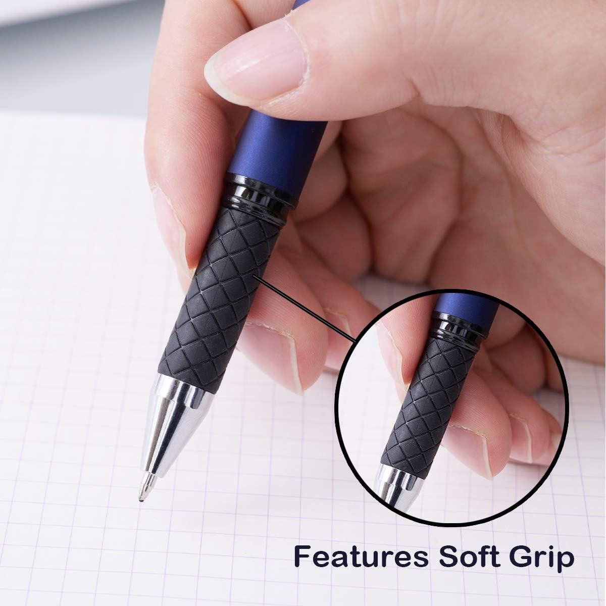 Bolígrafos de Gel Negro MiSiBao 0.7mm 18 Paquete con Stylus