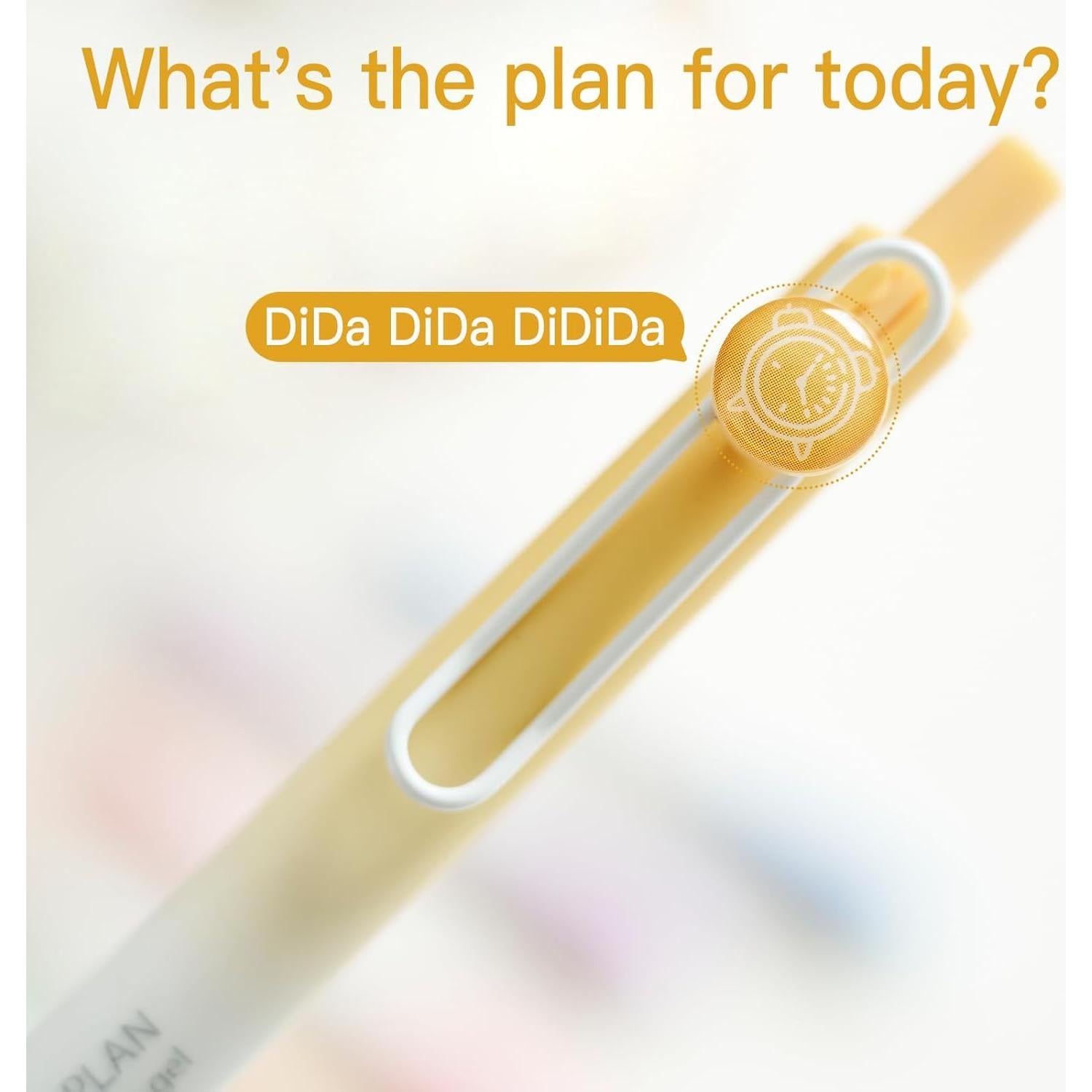 Set de 6 Bolígrafos de Gel LuminoMei Negro 0.5mm Ergonómicos