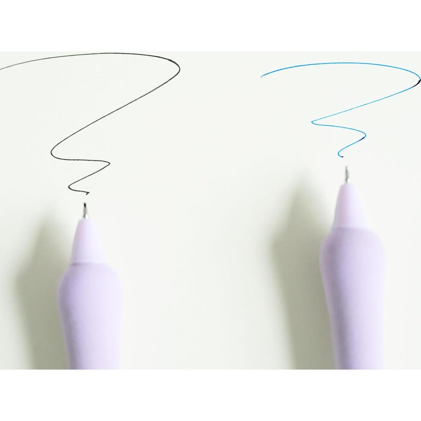 Set de 6 Bolígrafos de Gel LuminoMei Negro 0.5mm Ergonómicos