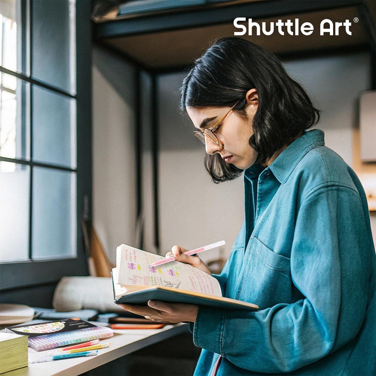 Bolígrafos de Gel Shuttle Art 24 Colores Pastel 0.6mm