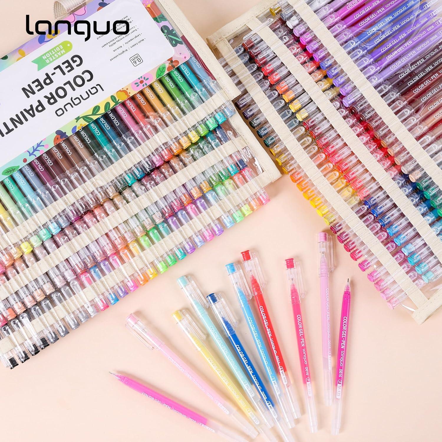 Set de Bolígrafos de Gel Yolaka 162 Colores Punta Fina 0.6mm