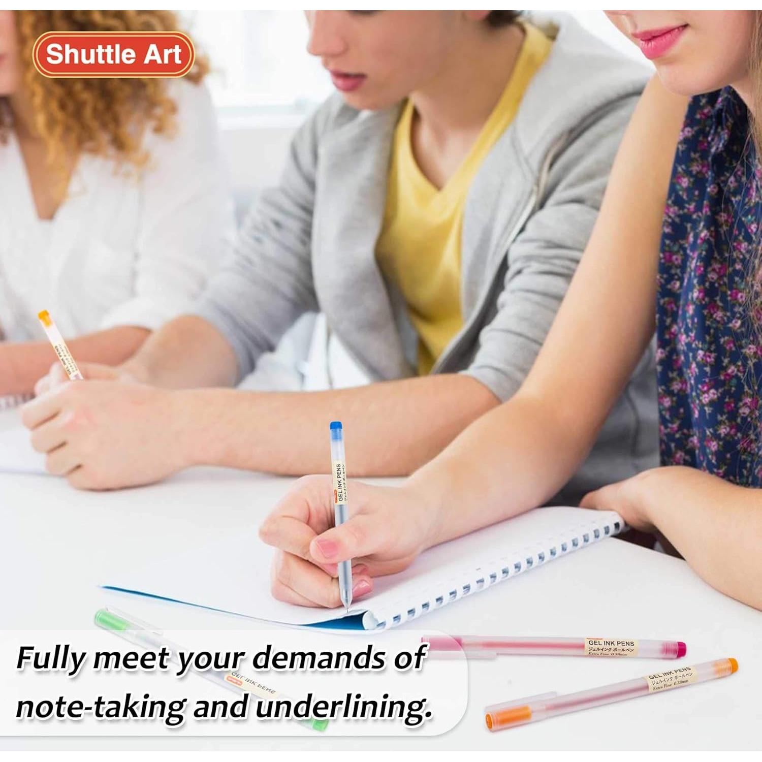 Bolígrafos de Gel Shuttle Art 15 Colores 0.38mm Extra Fina