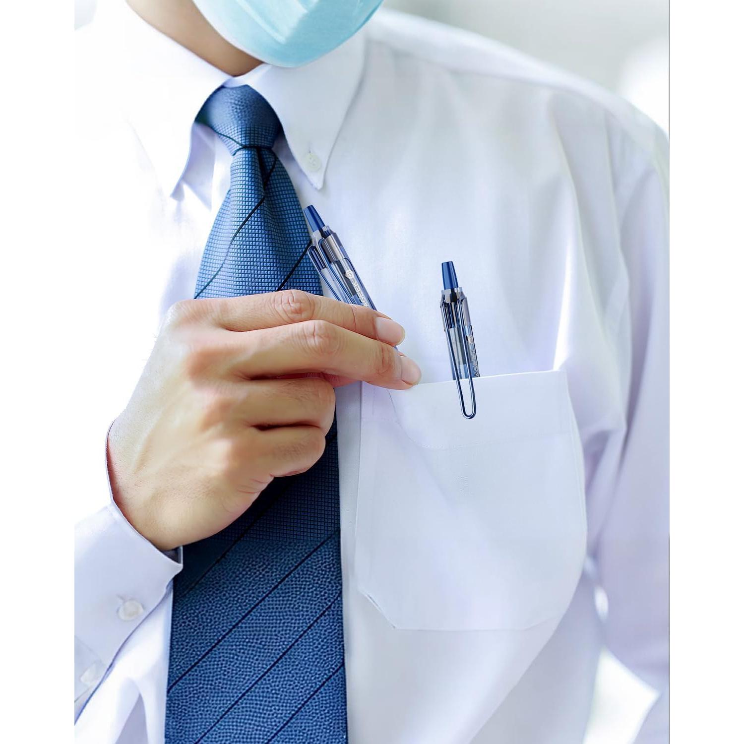 Paquete de 12 bolígrafos de gel STAGEEK azul 0.5mm