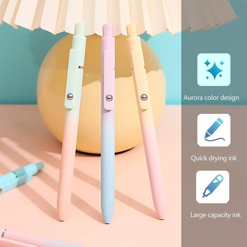 5 Bolígrafos de Gel Retráctiles DRMAVI Tinta Negra 0.7mm