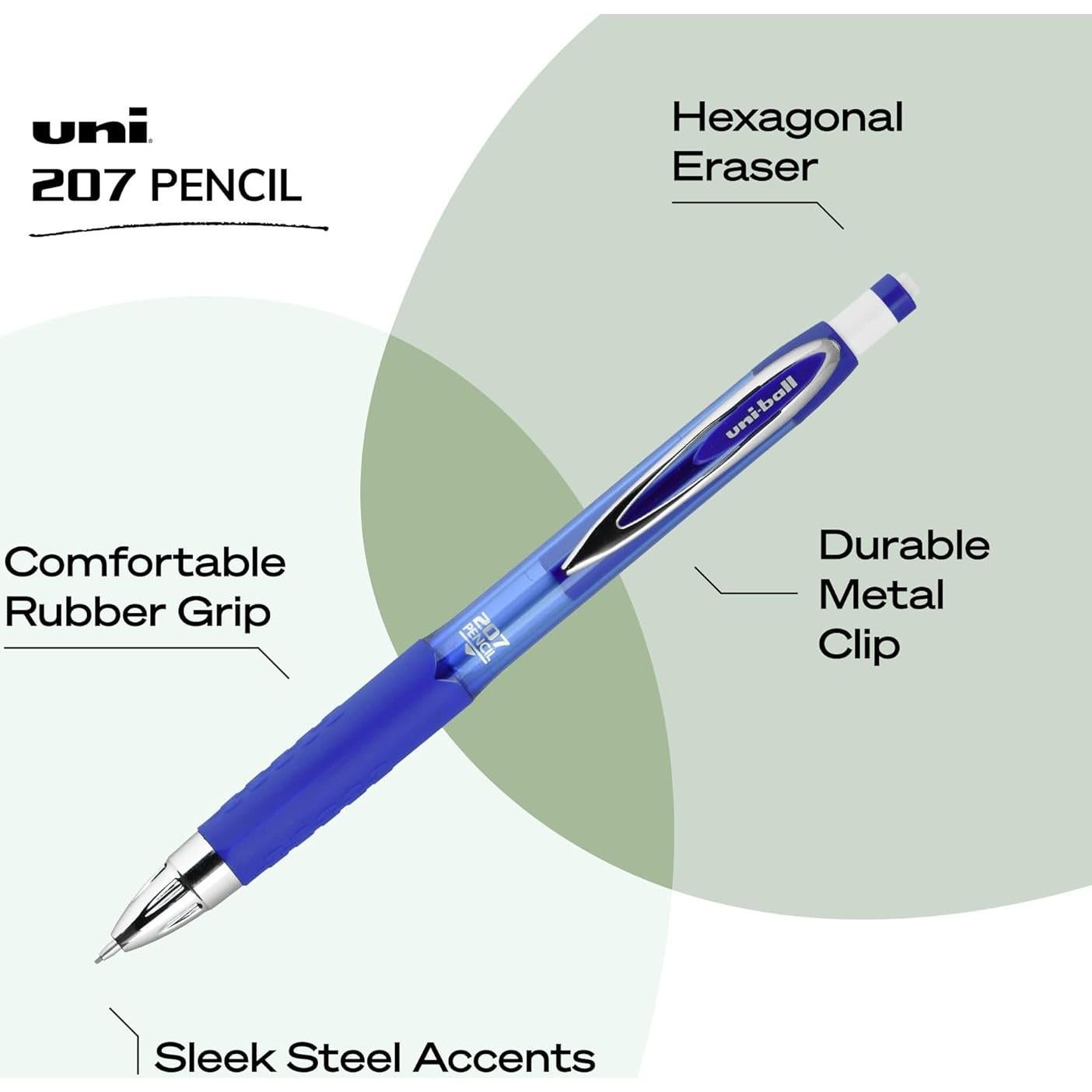 Kit de Lápices Mecánicos Uniball 207, 0.7mm, Paquete de 2