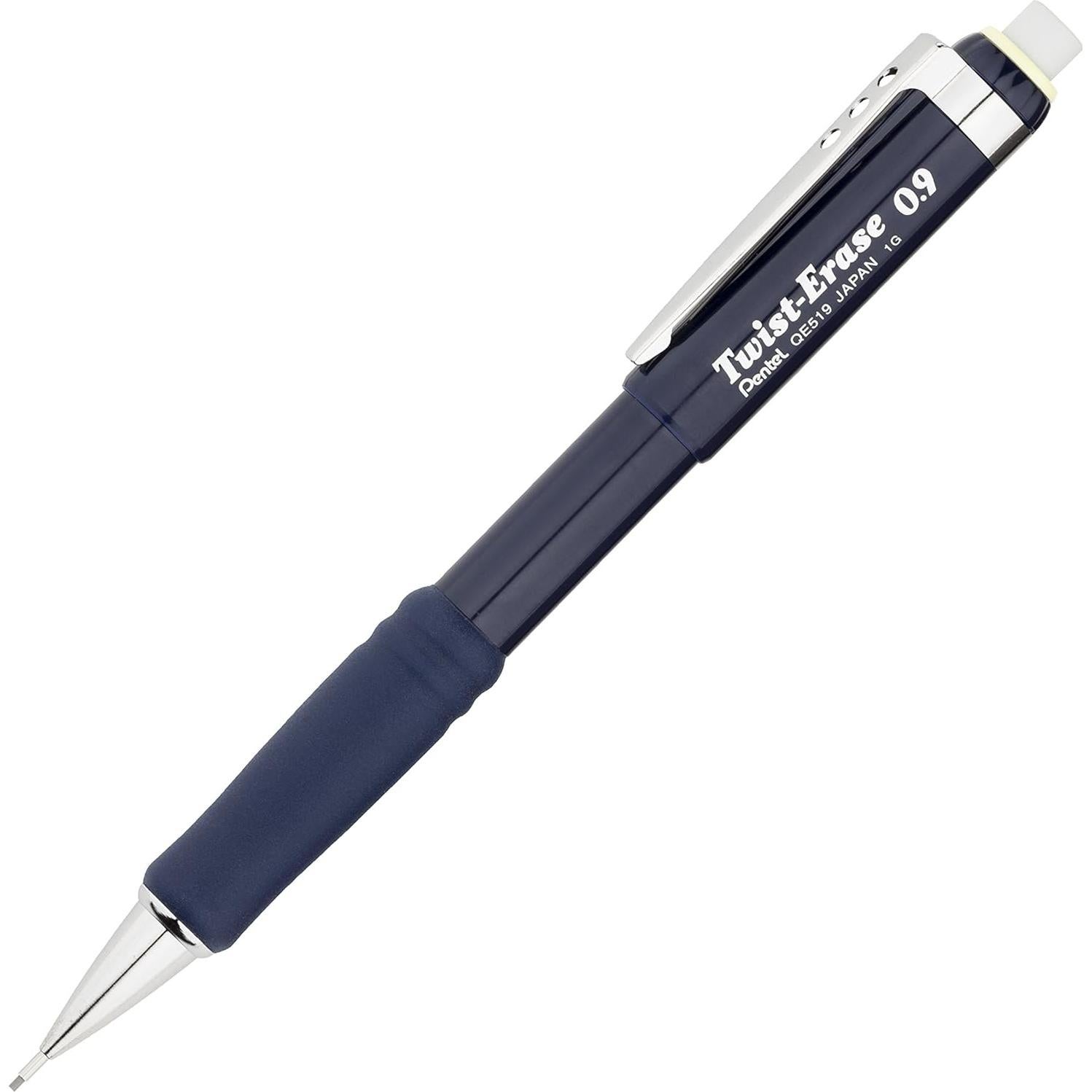 Lápiz Mecánico Pentel Twist-Erase III 0.9mm Azul - Caja 12
