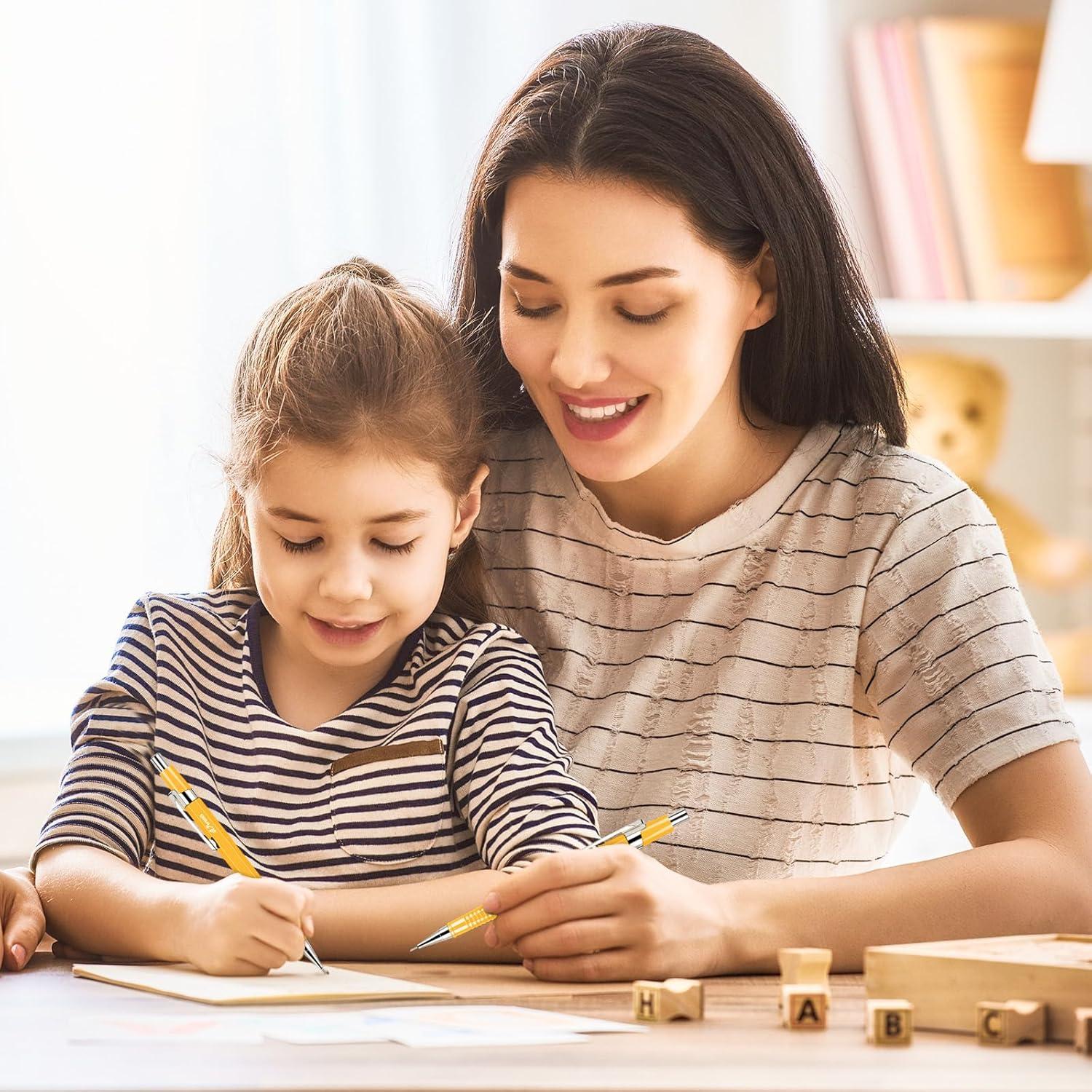 Juego de 24 Lápices Mecánicos Gueevin 0.9mm Amarillo