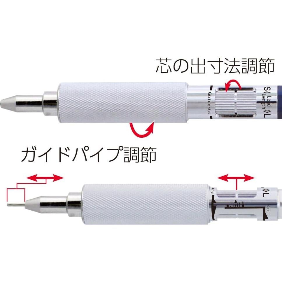 Lápiz Mecánico OHTO MS01, Aluminio y Latón, 0.5mm, Rojo