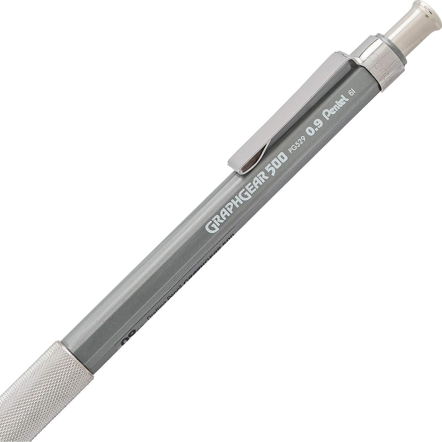 Lápiz de Dibujo Mecánico Pentel GraphGear 500 0.9mm Paquete de 4