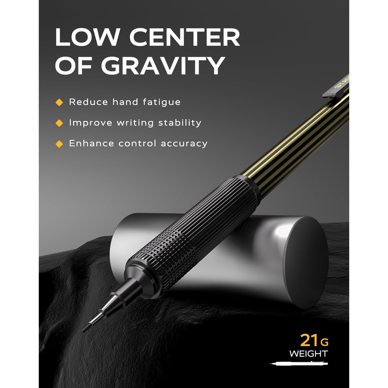 Lápiz Mecánico STAGEEK 0.7mm con Estuche de Metal y Recargas