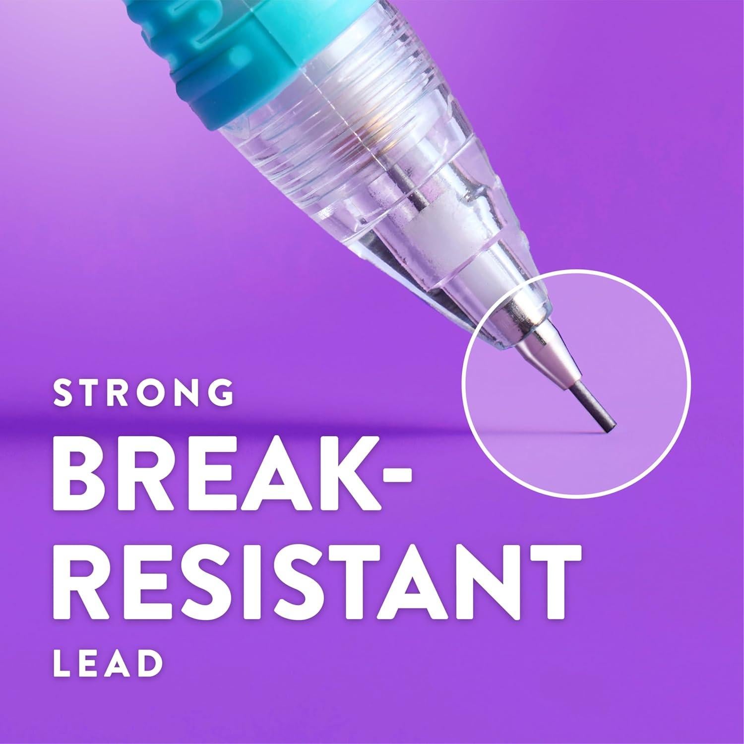 Lápiz Mecánico Paper Mate Clearpoint Color Block, Mina HB #2, 6 Unidades