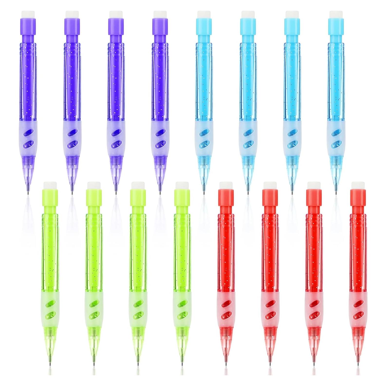 16 Lápices Mecánicos Mini Mabor 0.7mm Colores Variados