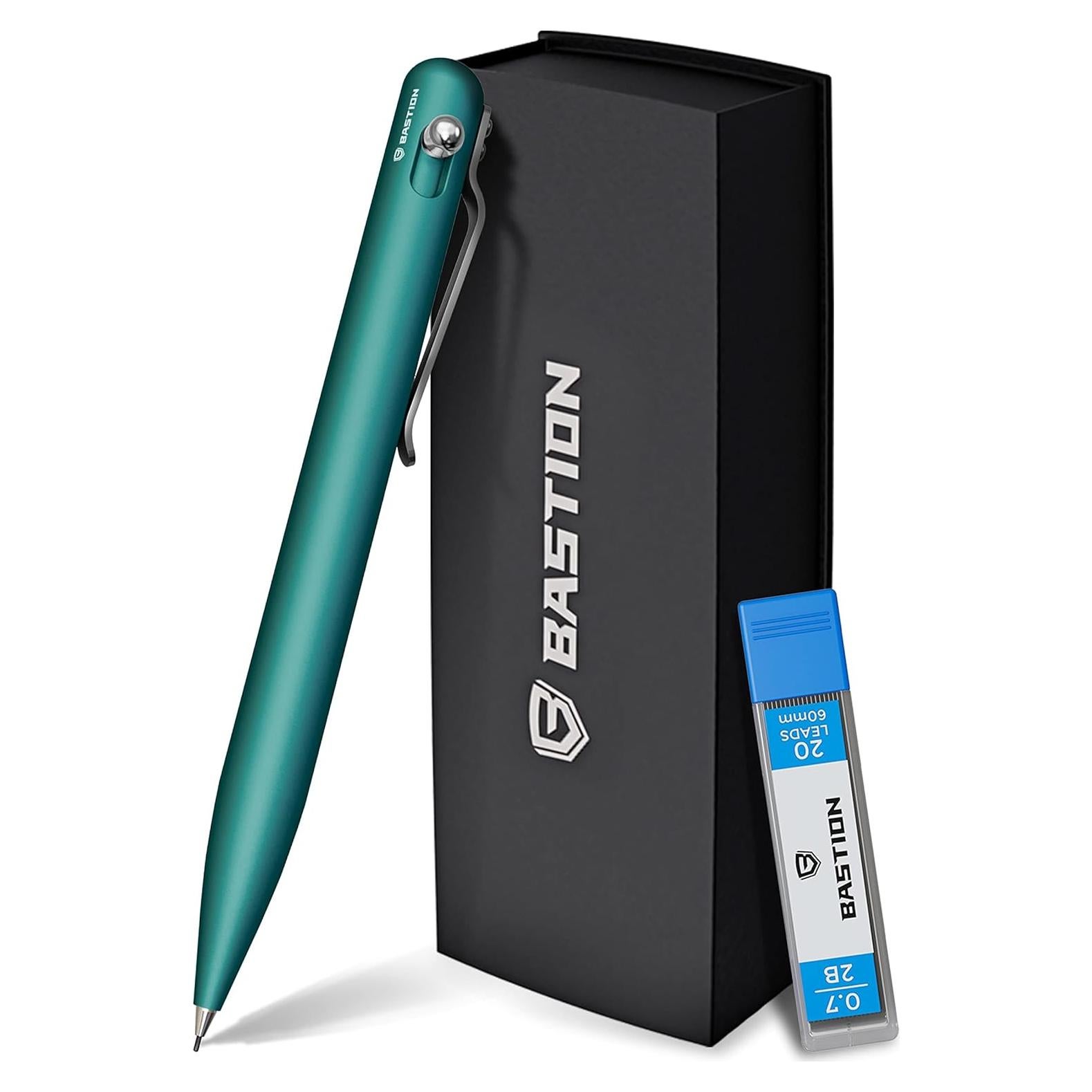 Lápiz Mecánico Bastion Verde Mar 20 x 0.7mm Recargas