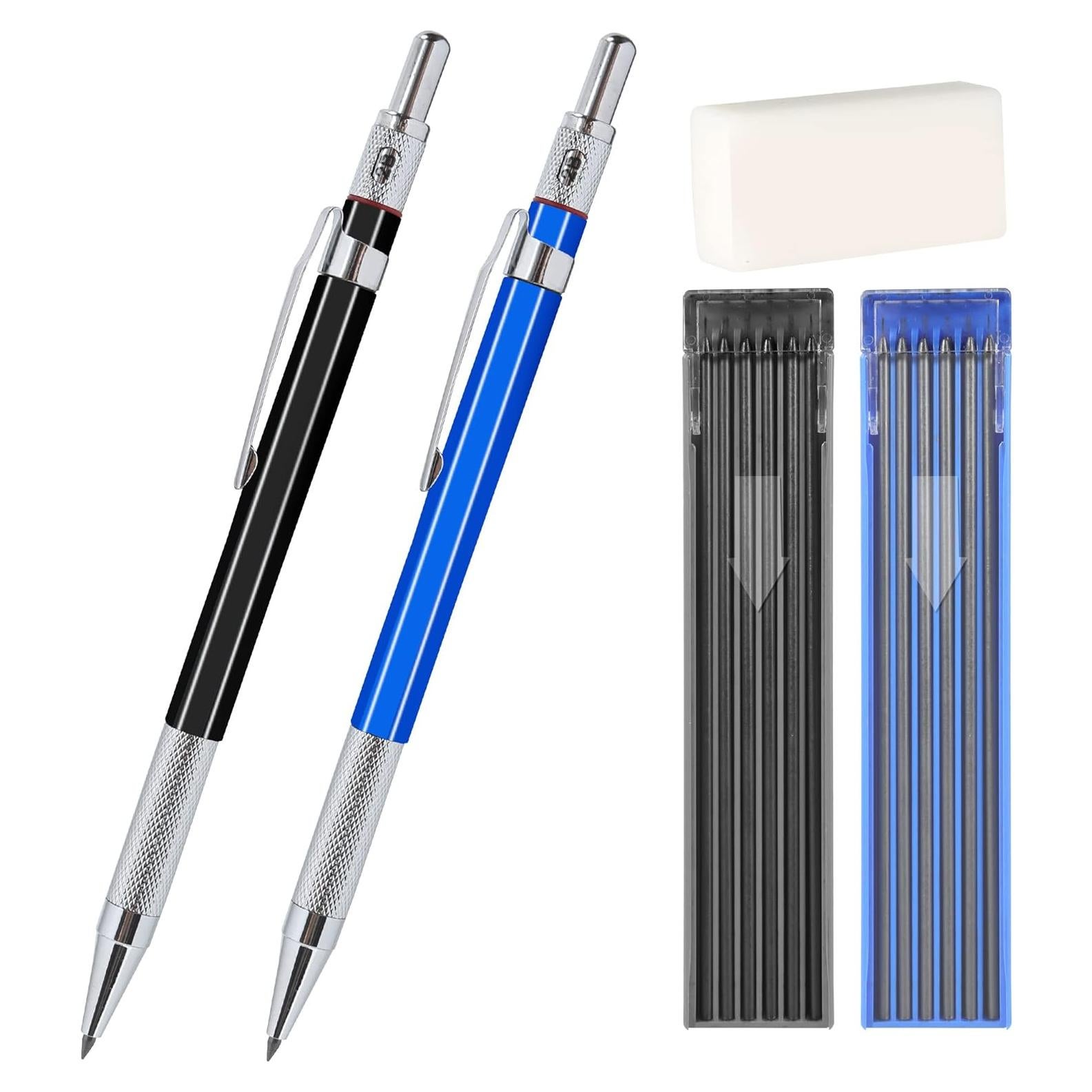 Juego de Lápices Mecánicos Aitikili 2mm con Recargas HB y 2B