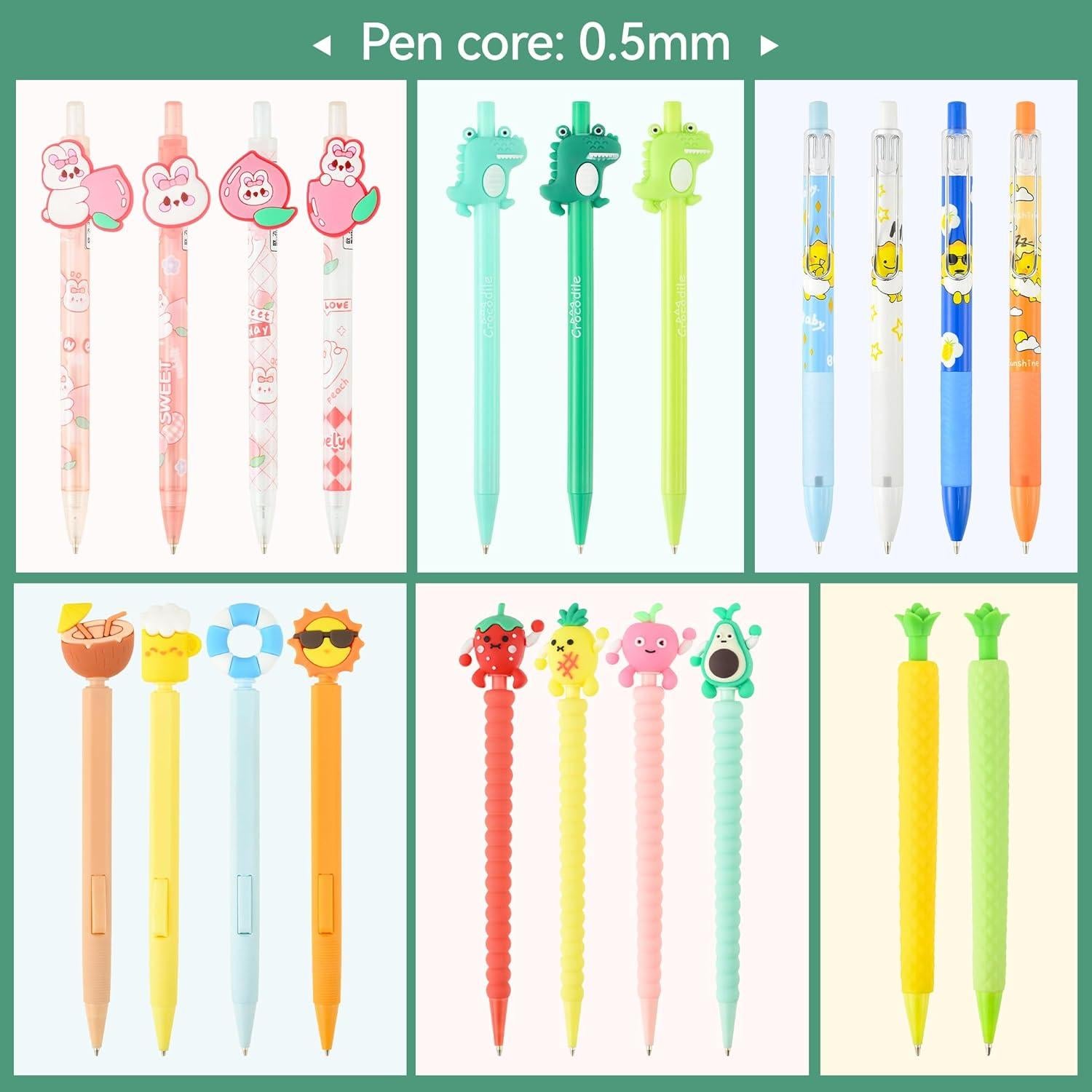 Juego de 12 Lápices Mecánicos Jollin 0.5mm y 0.7mm con Recargas