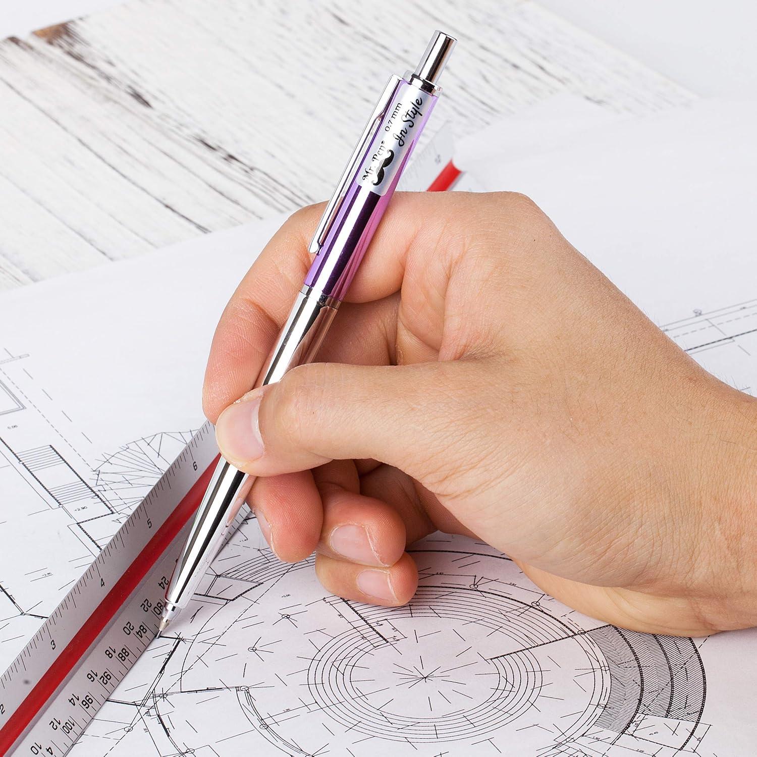 Lápiz Mecánico 0.7mm Mr. Pen - Paquete de 2 con Borradores