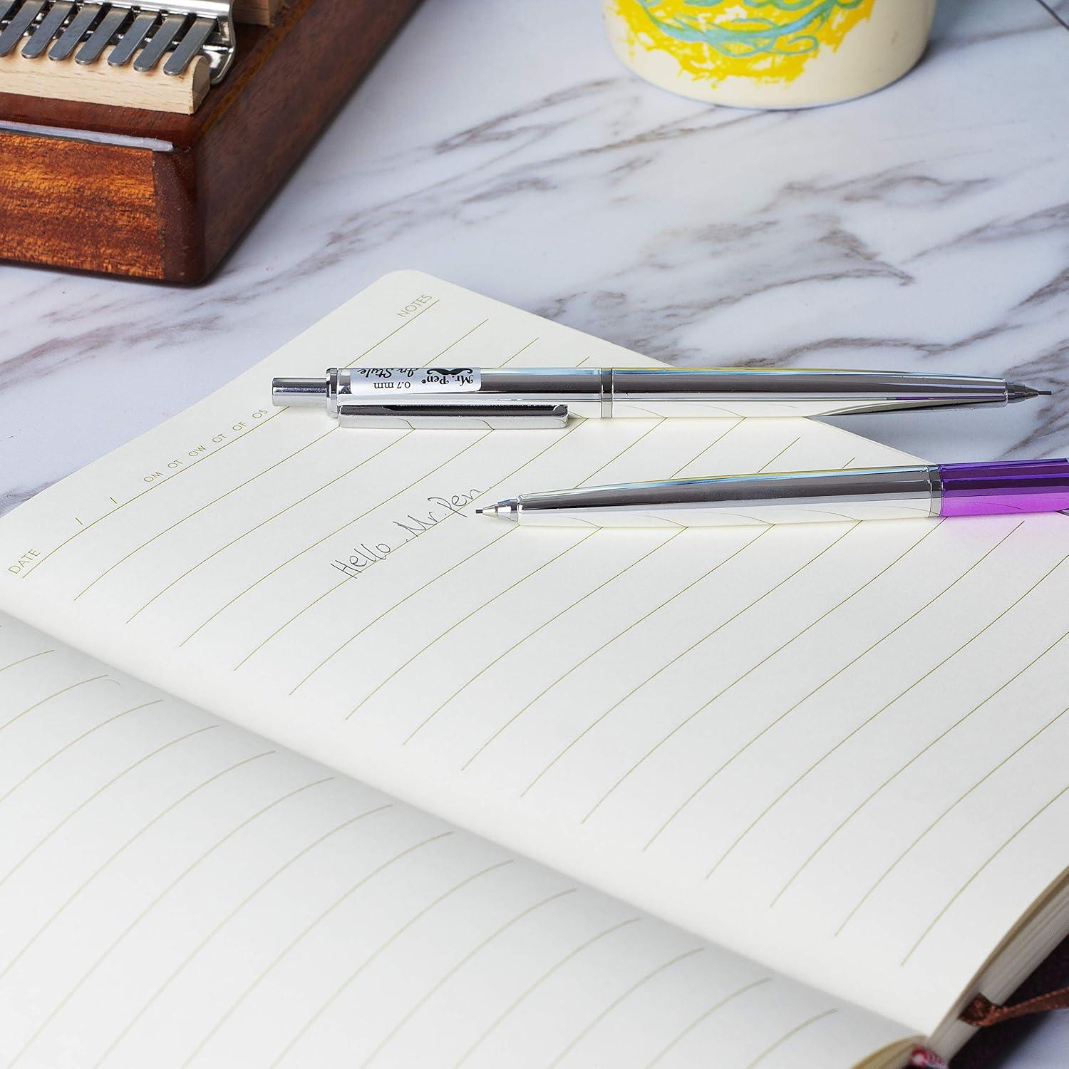 Lápiz Mecánico 0.7mm Mr. Pen - Paquete de 2 con Borradores